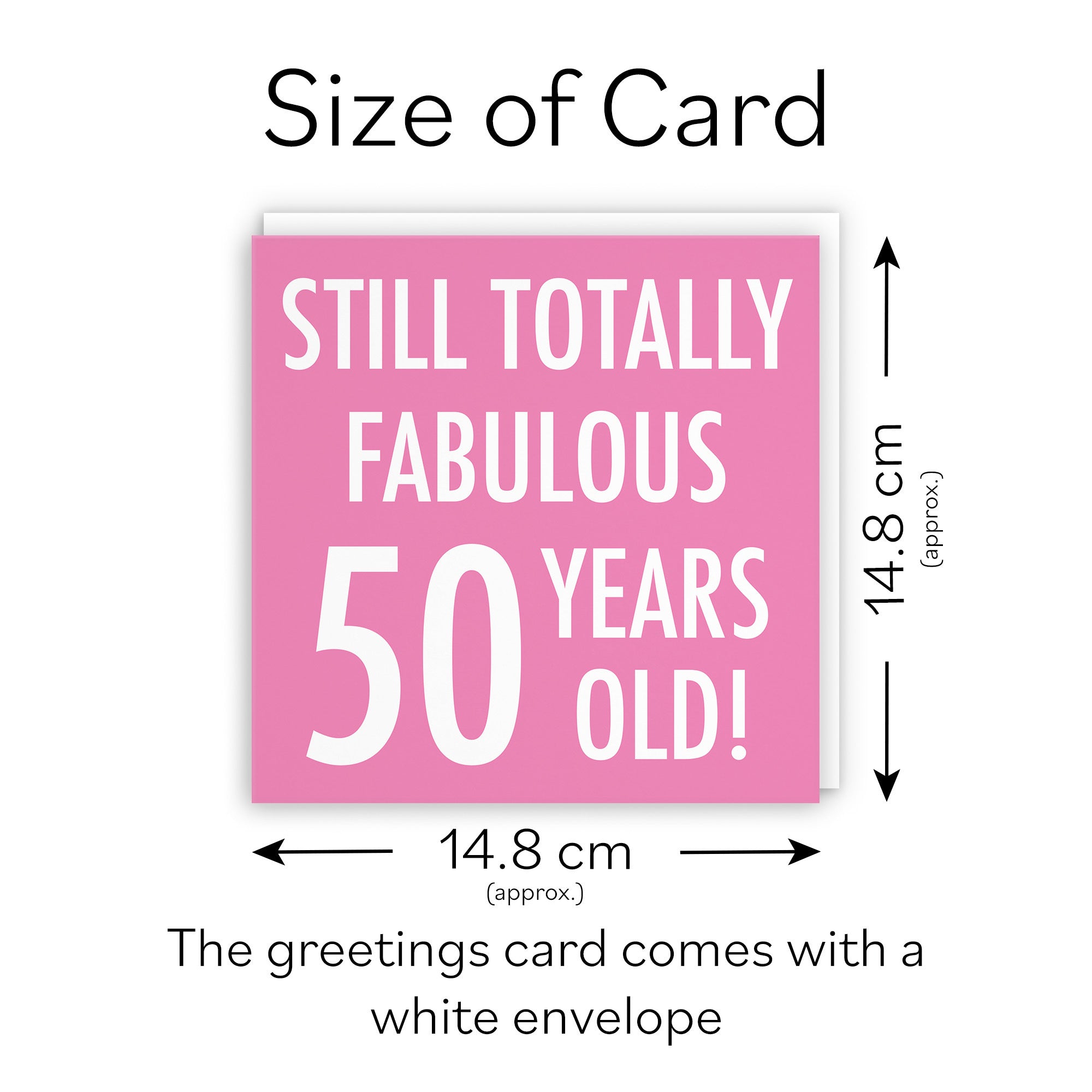 50th Birthday Card Still Totally Fabulous Urban Colour - Default Title (TH02092)