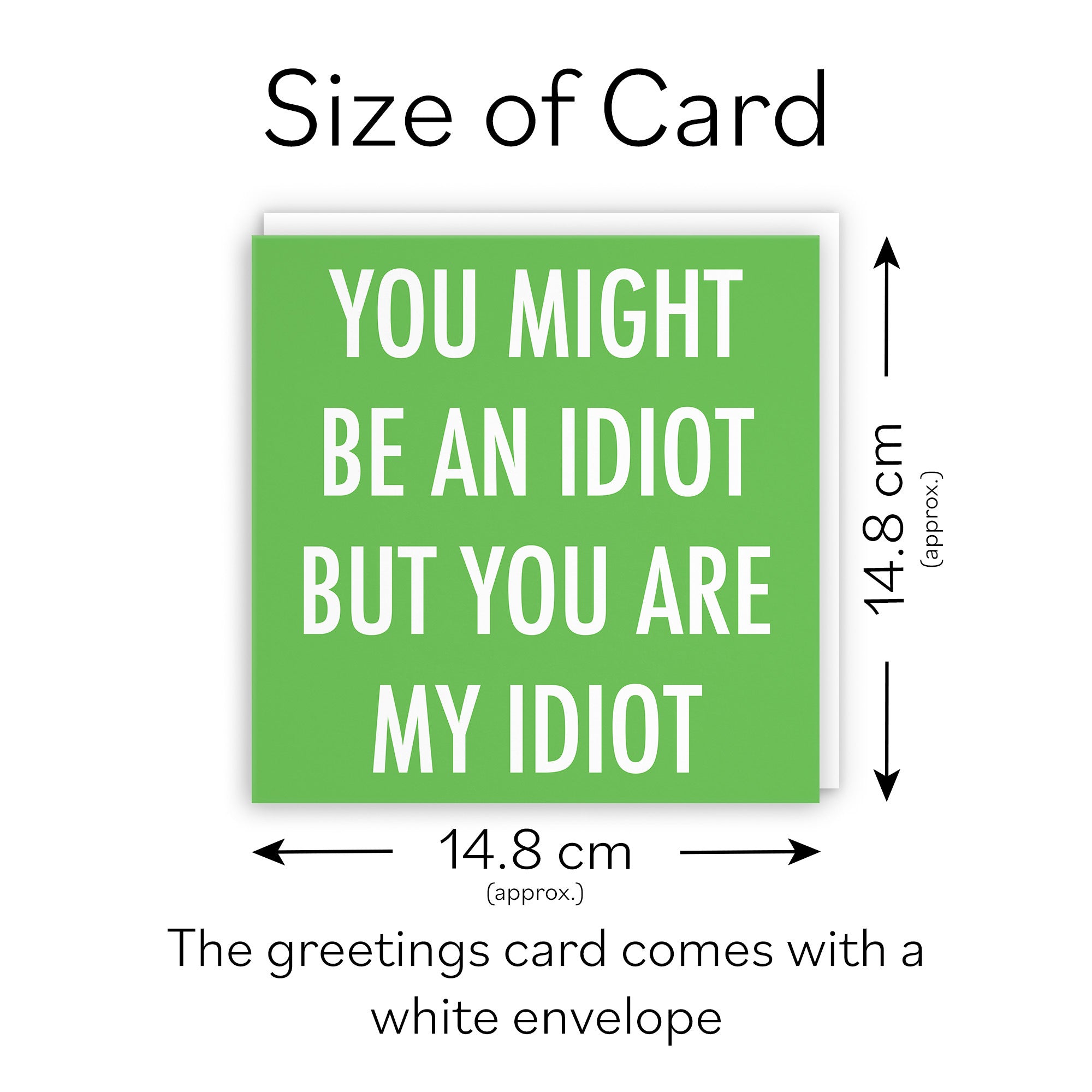 Funny Romantic Card My Idiot Urban Colour - Default Title (TH02093)