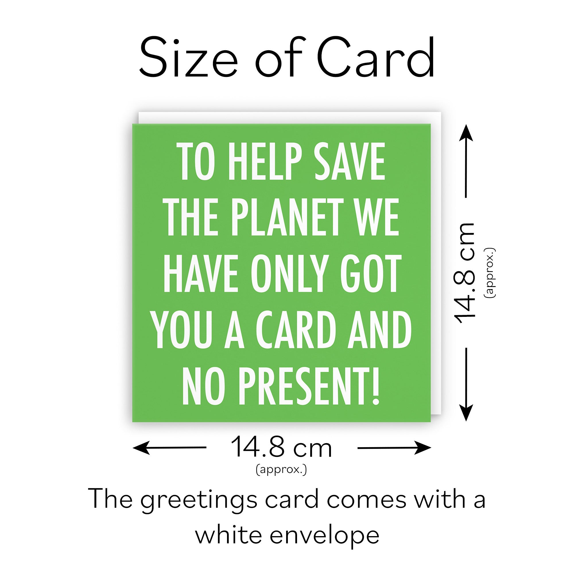 Funny Birthday Card Save The Planet Urban Colour - Default Title (TH02095)