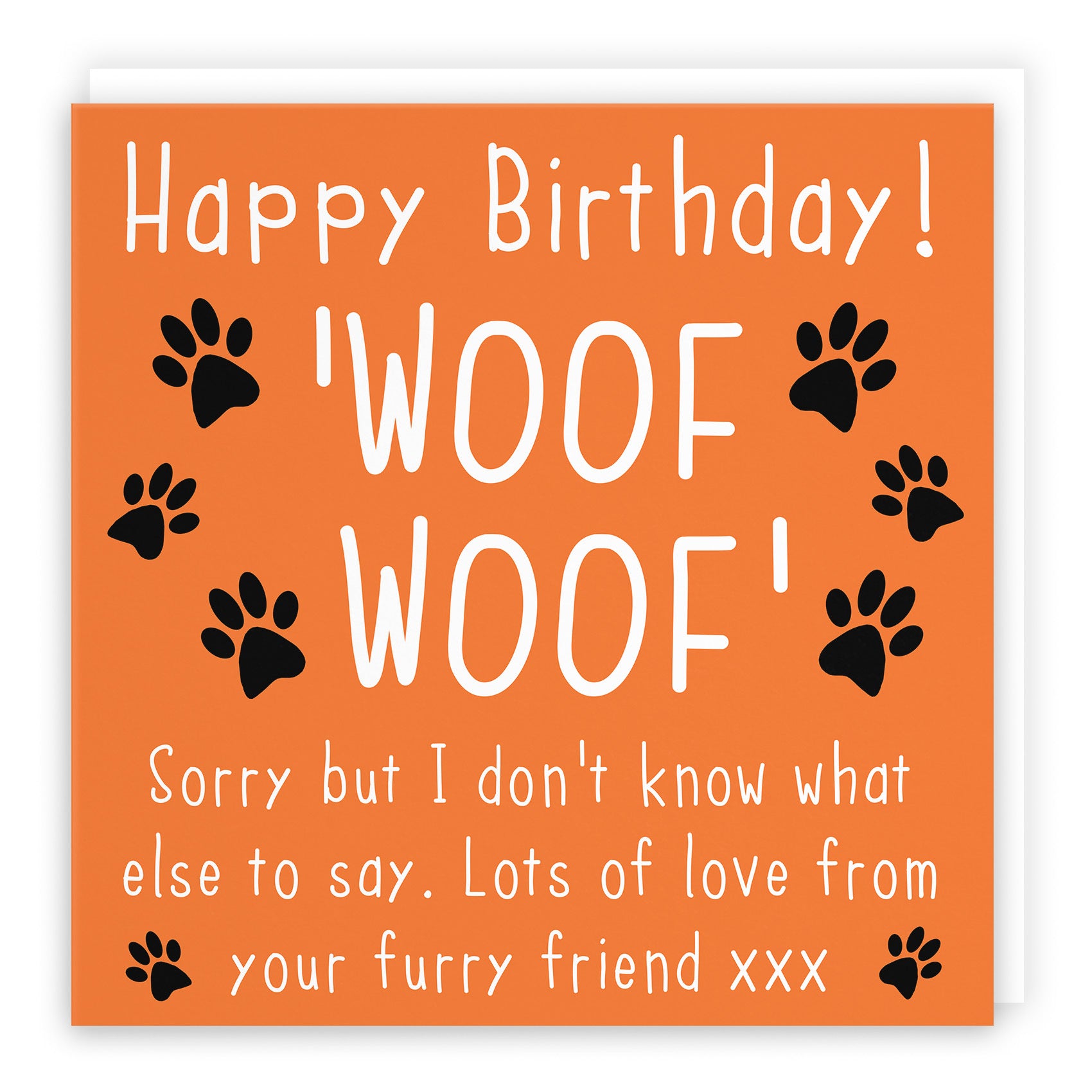 Birthday Card From The Dog Urban Colour - Default Title (TH02100)