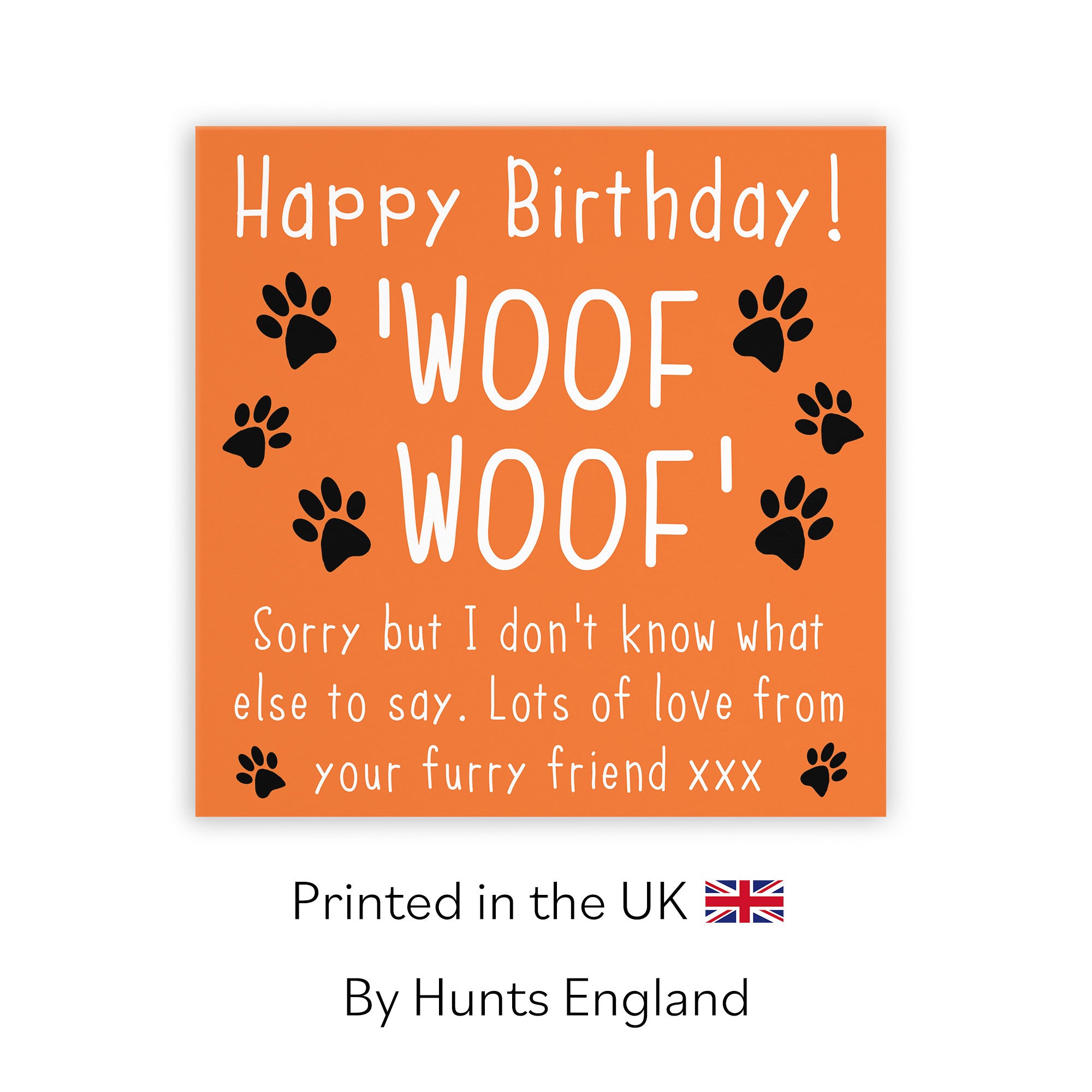 Birthday Card From The Dog Urban Colour - Default Title (TH02100)