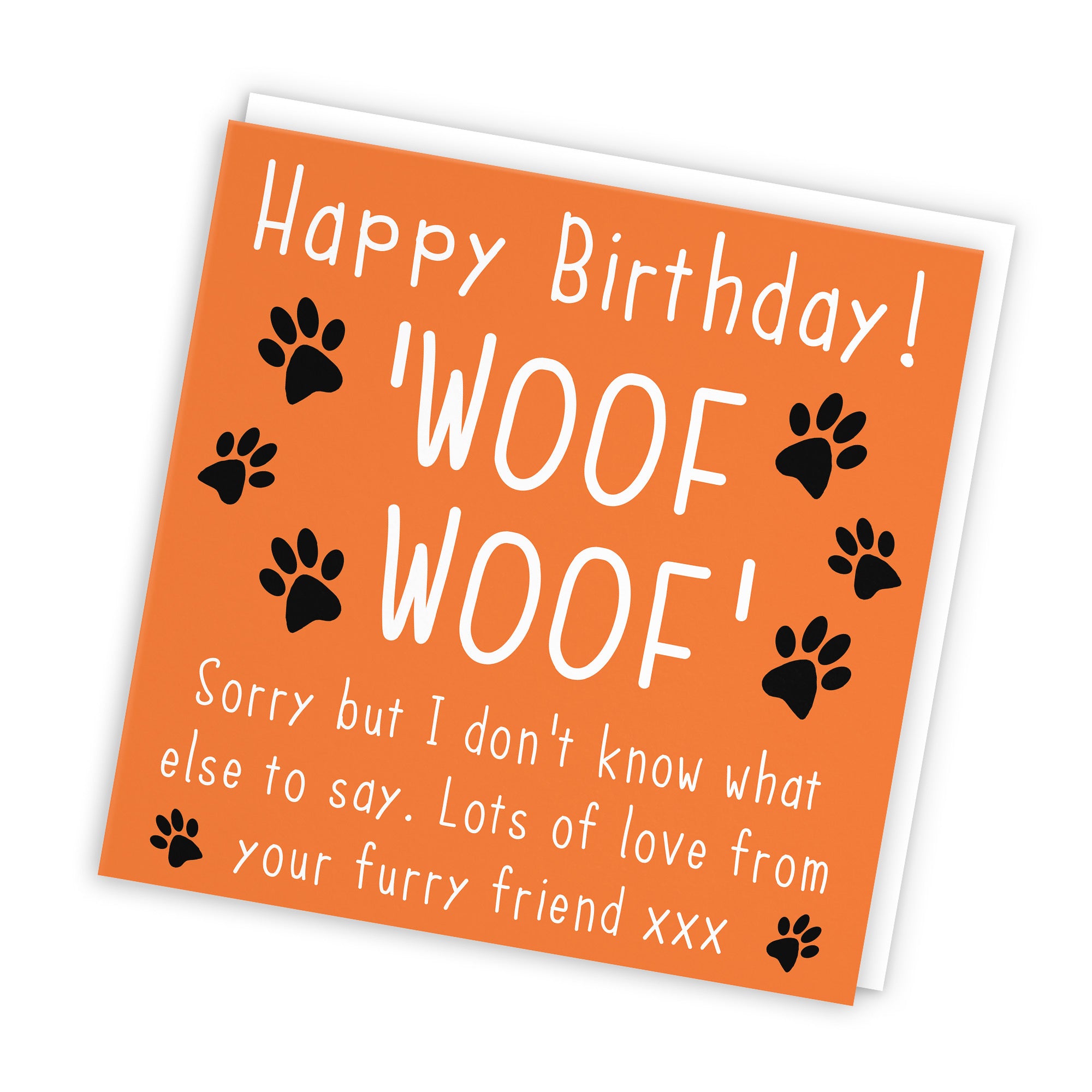 Birthday Card From The Dog Urban Colour - Default Title (TH02100)