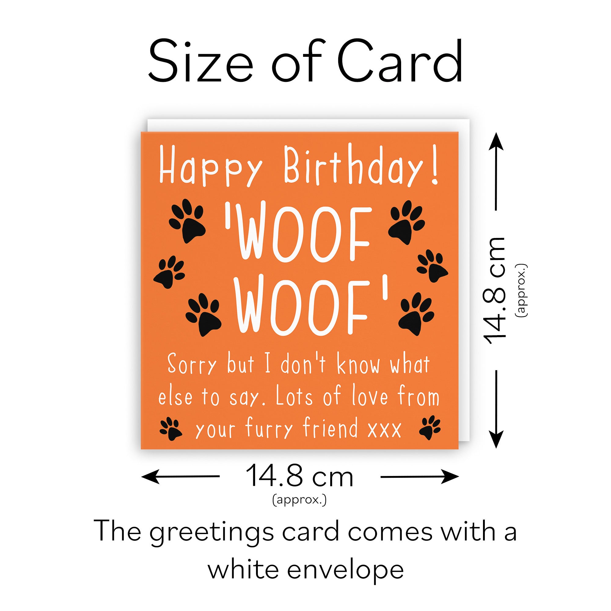 Birthday Card From The Dog Urban Colour - Default Title (TH02100)