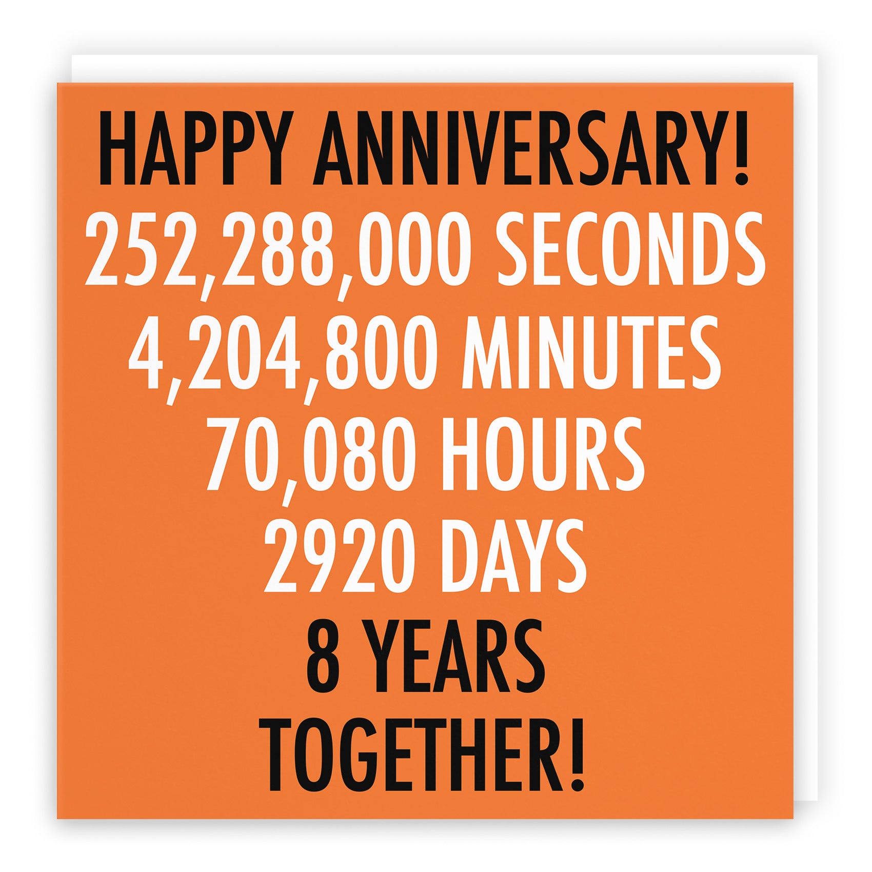 8th Anniversary Card Urban Colour - Default Title (TH02103)