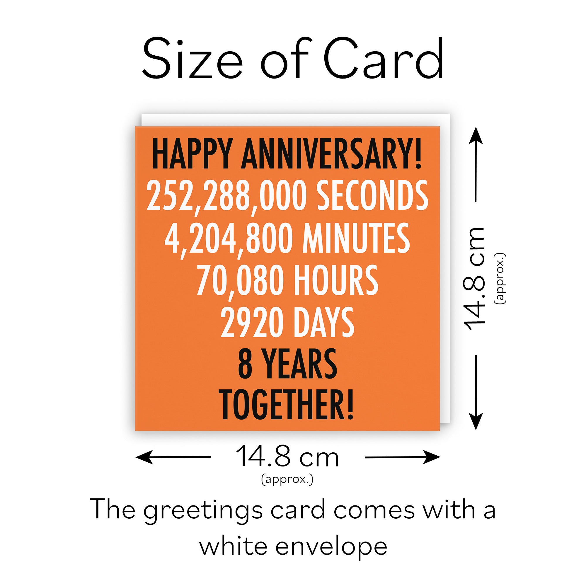 8th Anniversary Card Urban Colour - Default Title (TH02103)