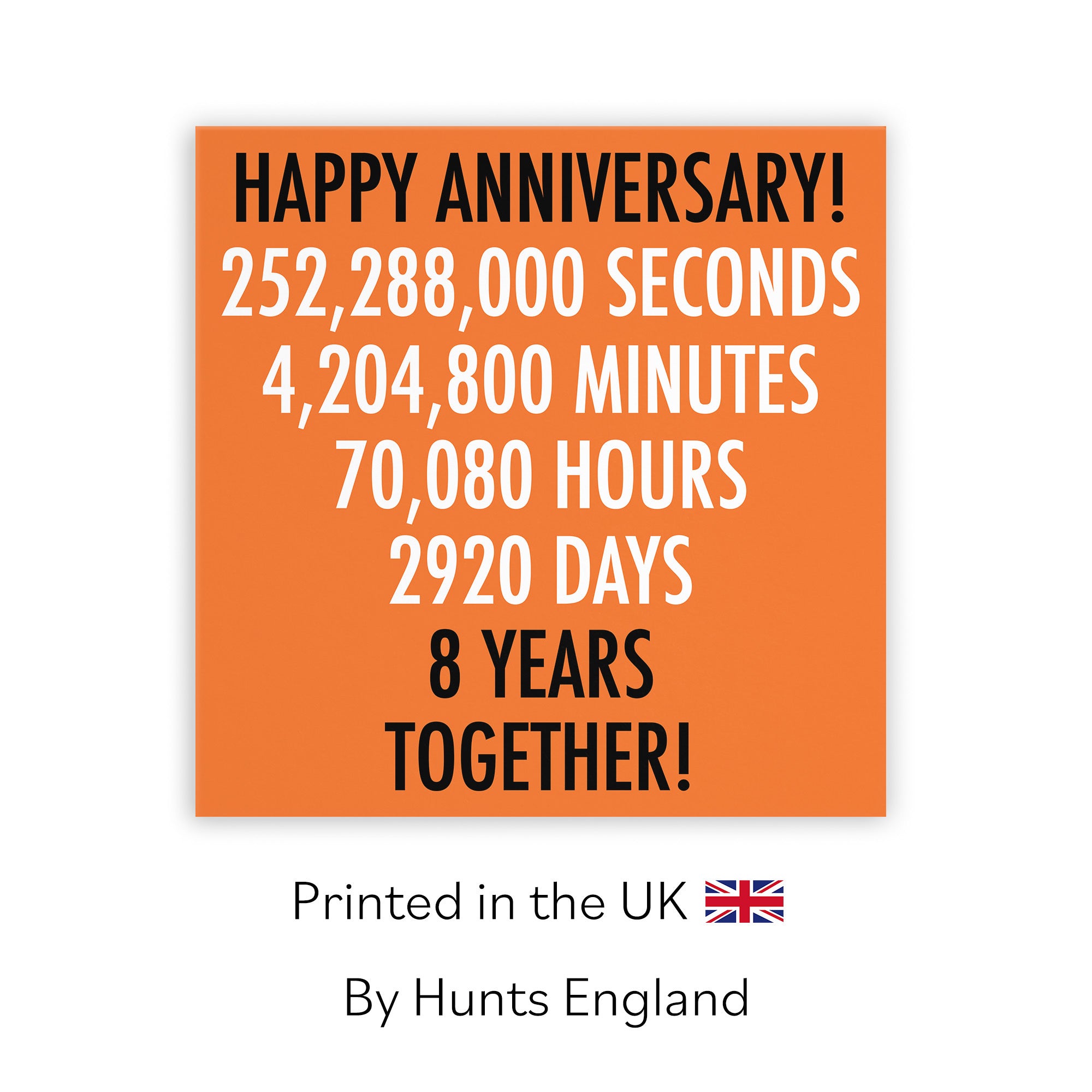 8th Anniversary Card Urban Colour - Default Title (TH02103)