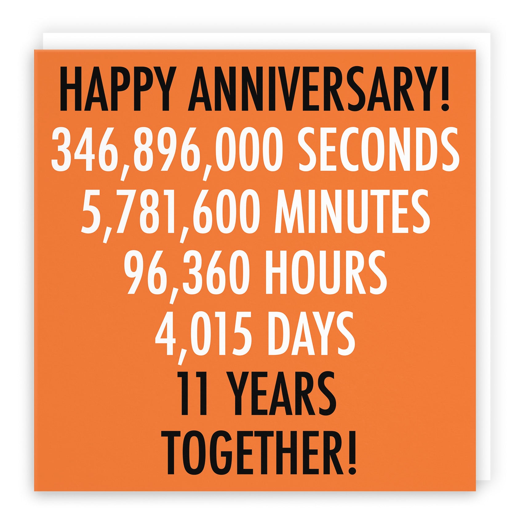 11th Anniversary Card Urban Colour - Default Title (TH02104)