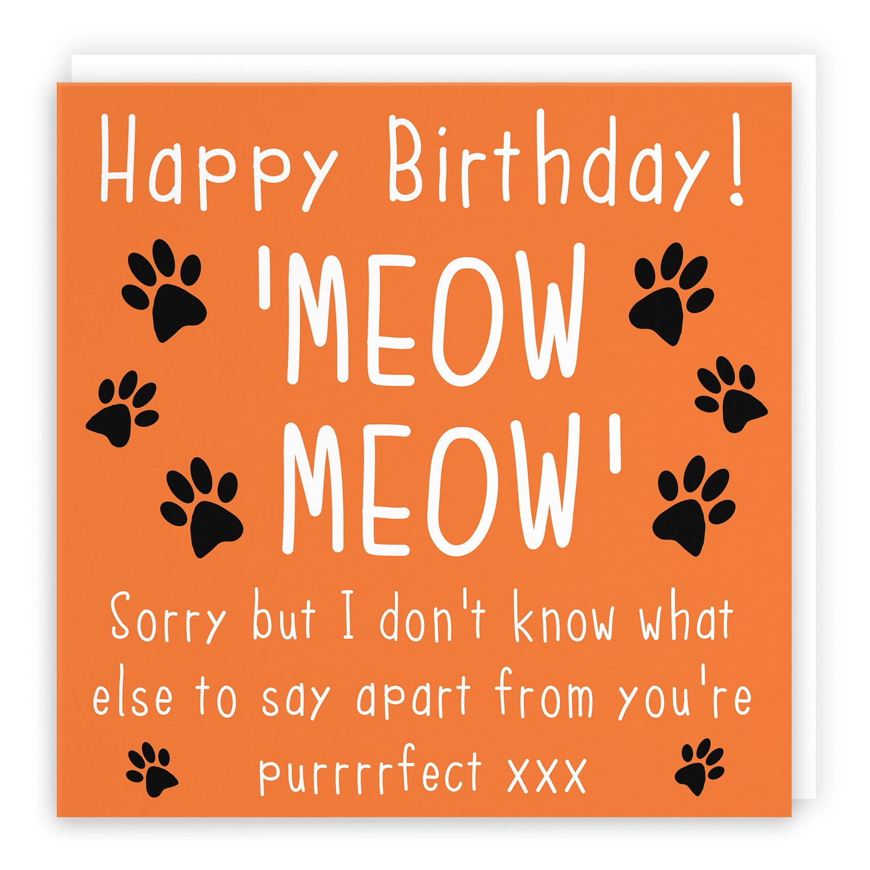 Birthday Card From The Cat Purrrrfect Urban Colour - Default Title (TH02105)