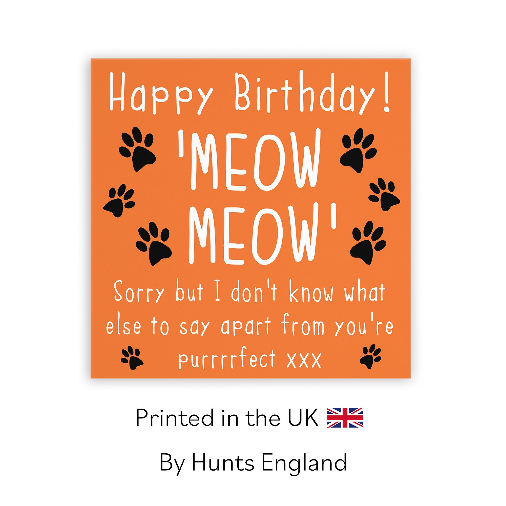Birthday Card From The Cat Purrrrfect Urban Colour - Default Title (TH02105)