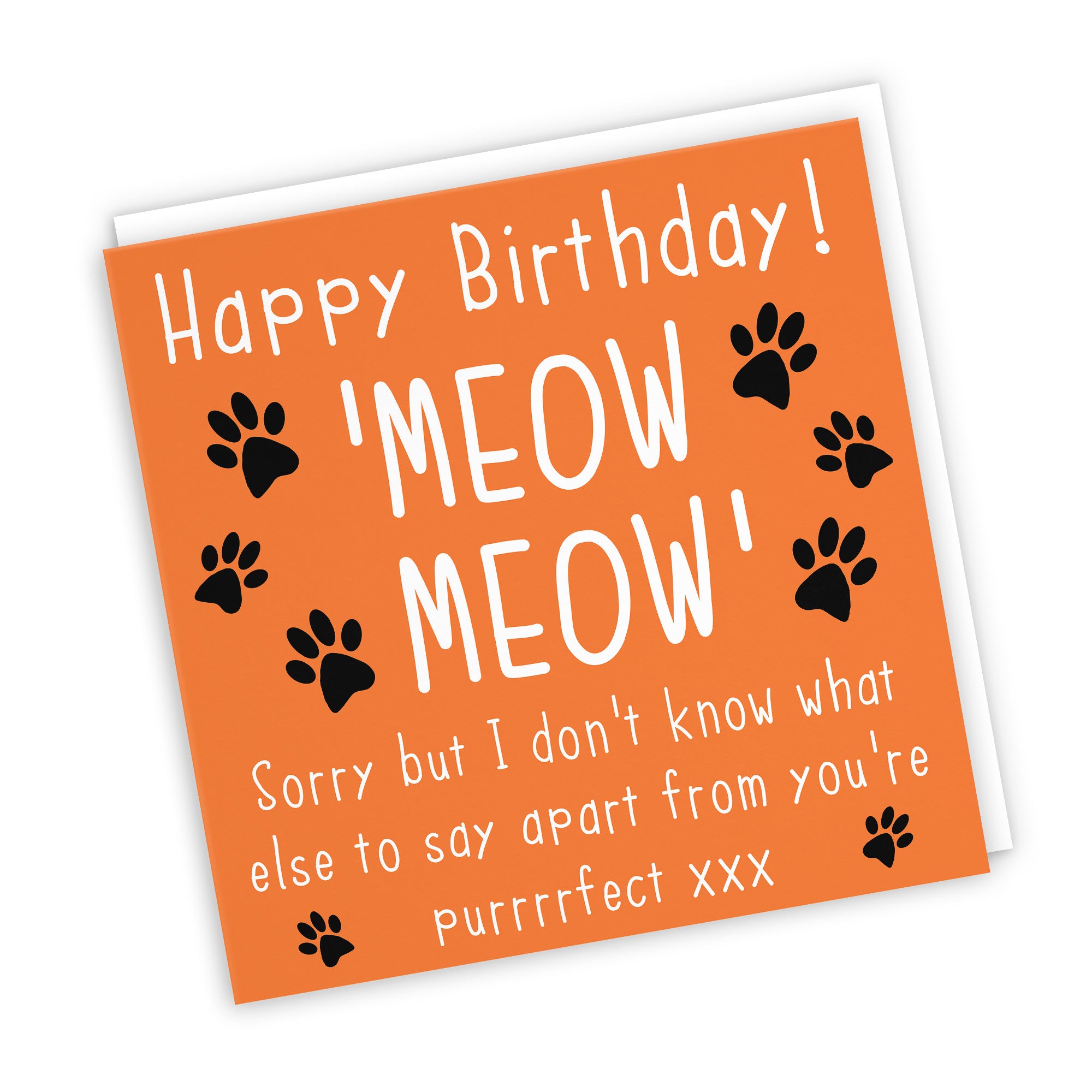 Birthday Card From The Cat Purrrrfect Urban Colour - Default Title (TH02105)