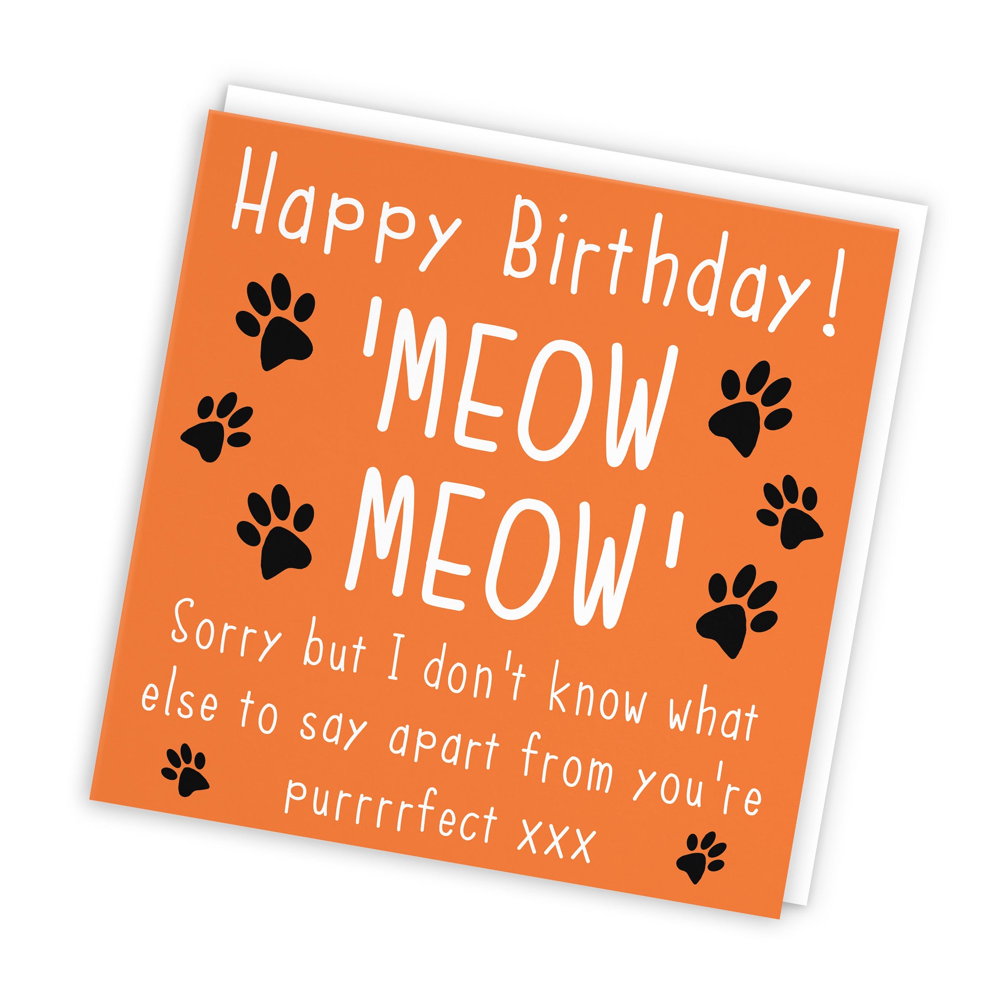 Birthday Card From The Cat Purrrrfect Urban Colour - Default Title (TH02105)