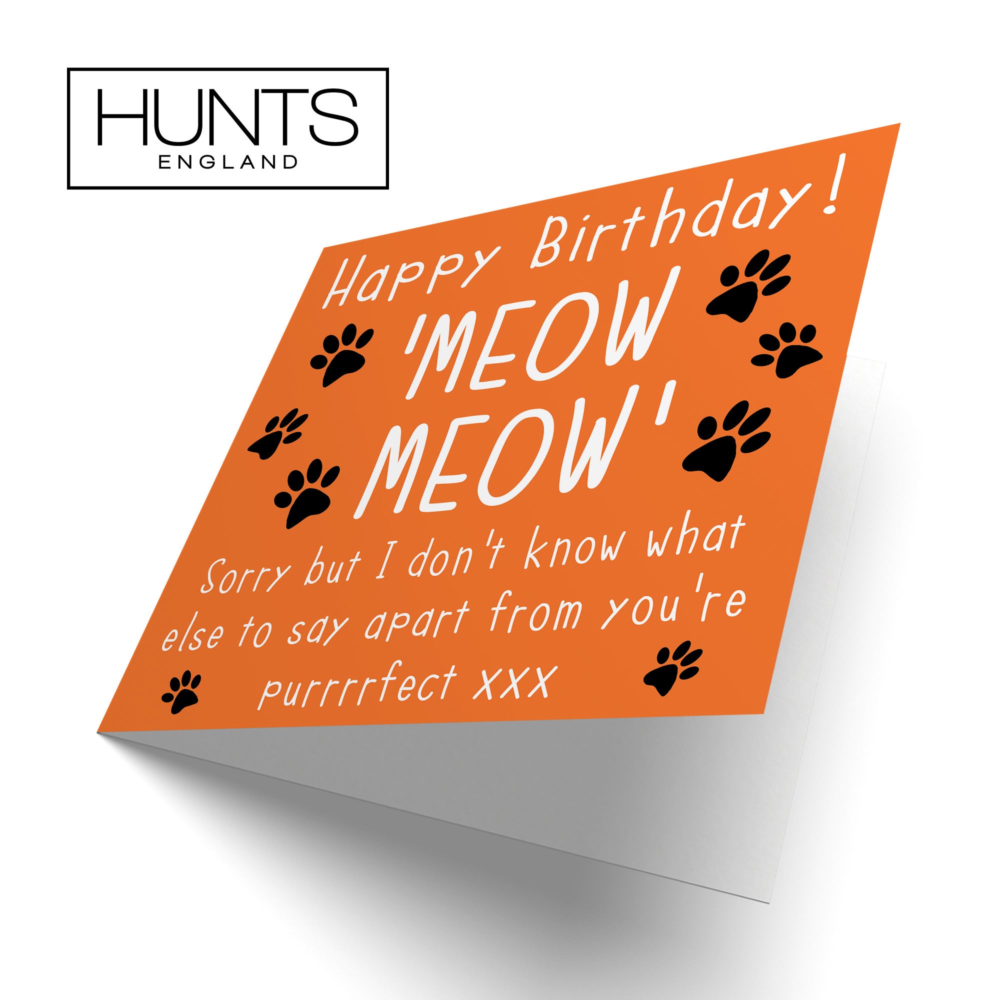 Birthday Card From The Cat Purrrrfect Urban Colour - Default Title (TH02105)