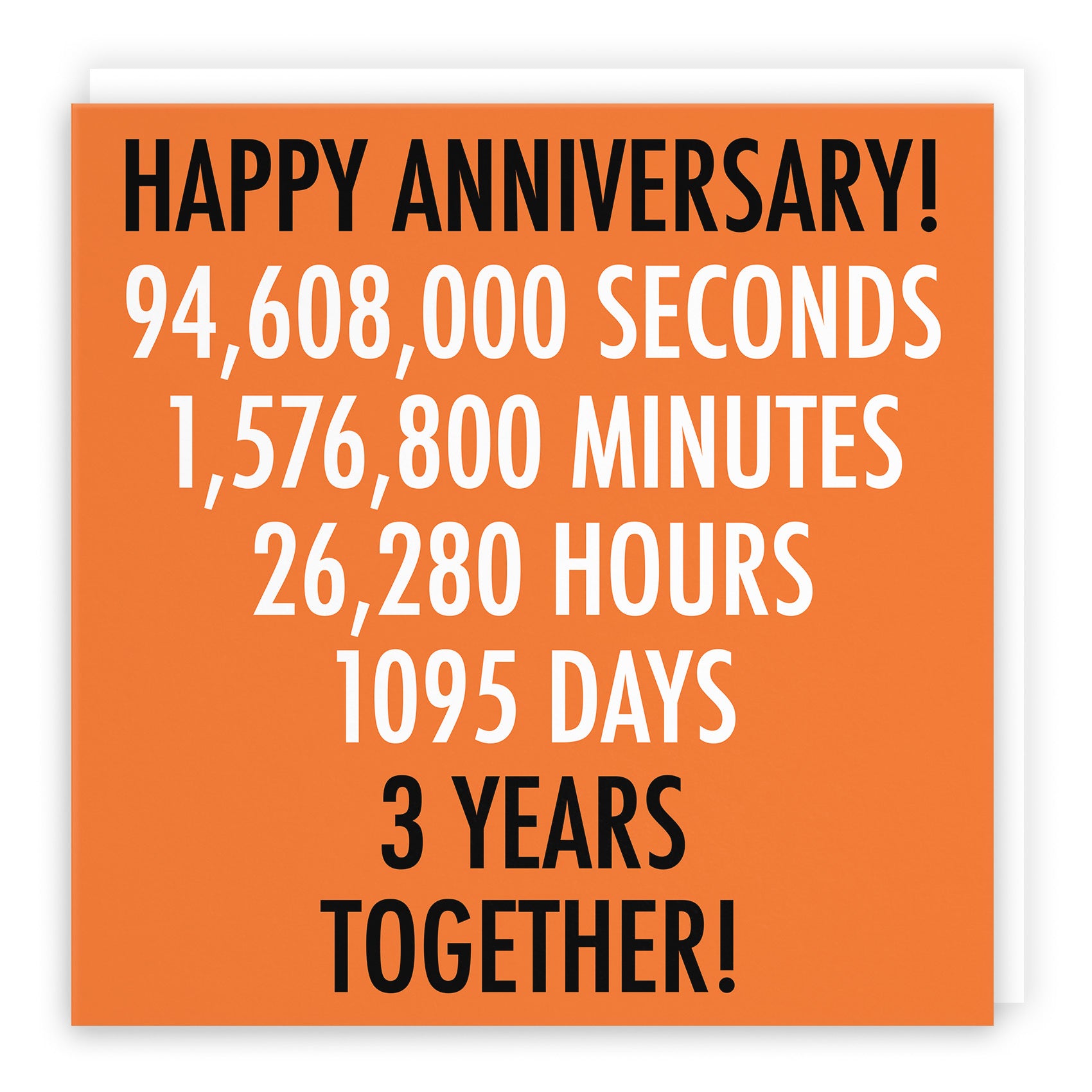 3rd Anniversary Card Urban Colour - Default Title (TH02107)