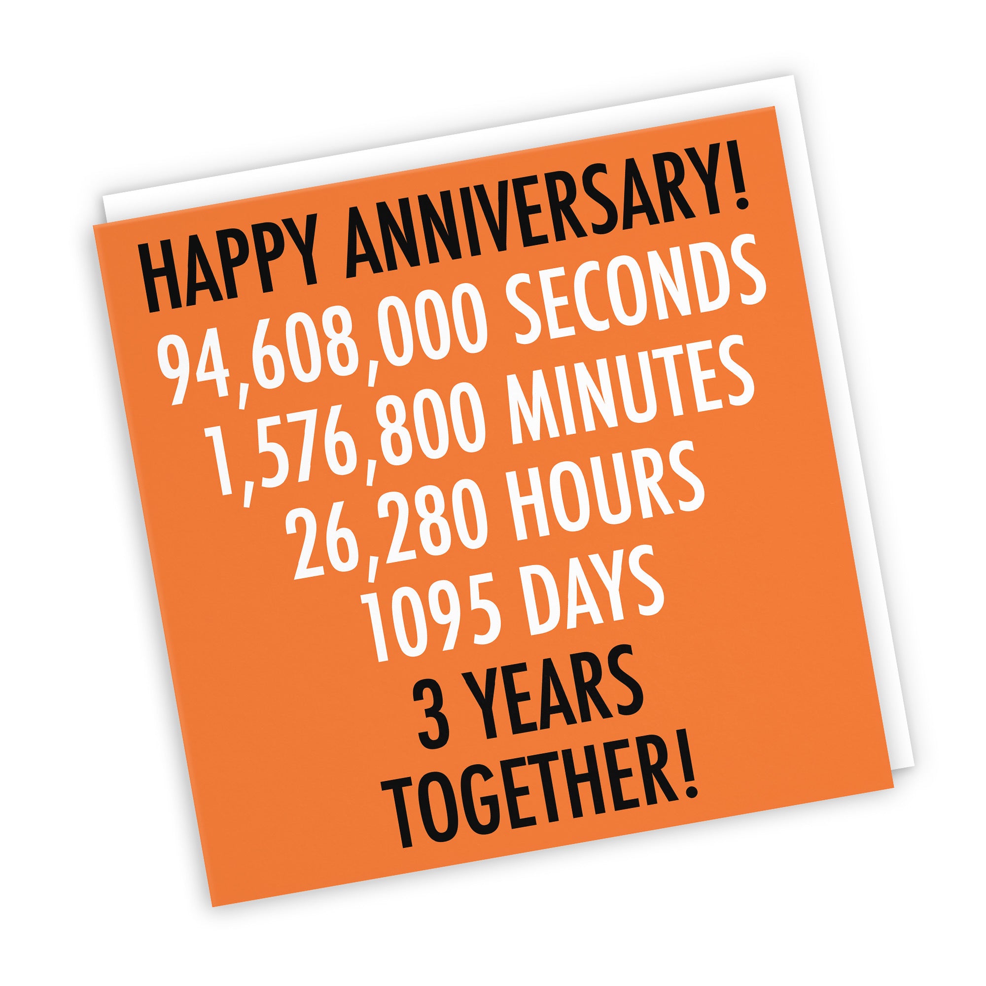 3rd Anniversary Card Urban Colour - Default Title (TH02107)