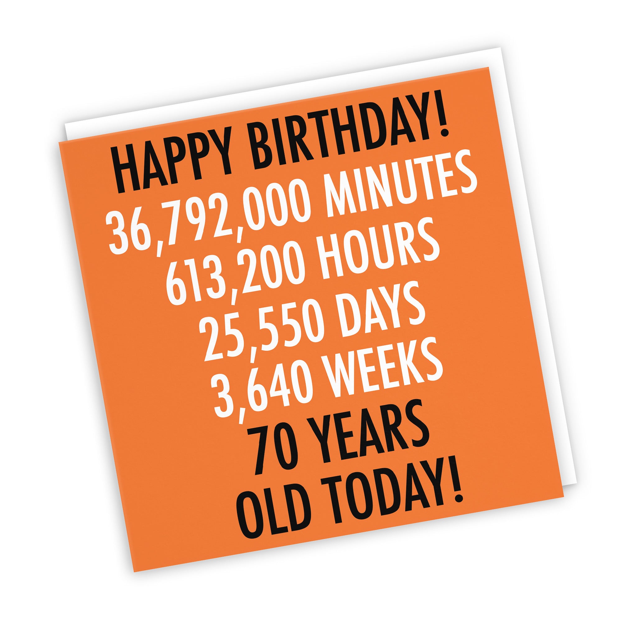 70th Birthday Card Urban Colour - Default Title (TH02108)