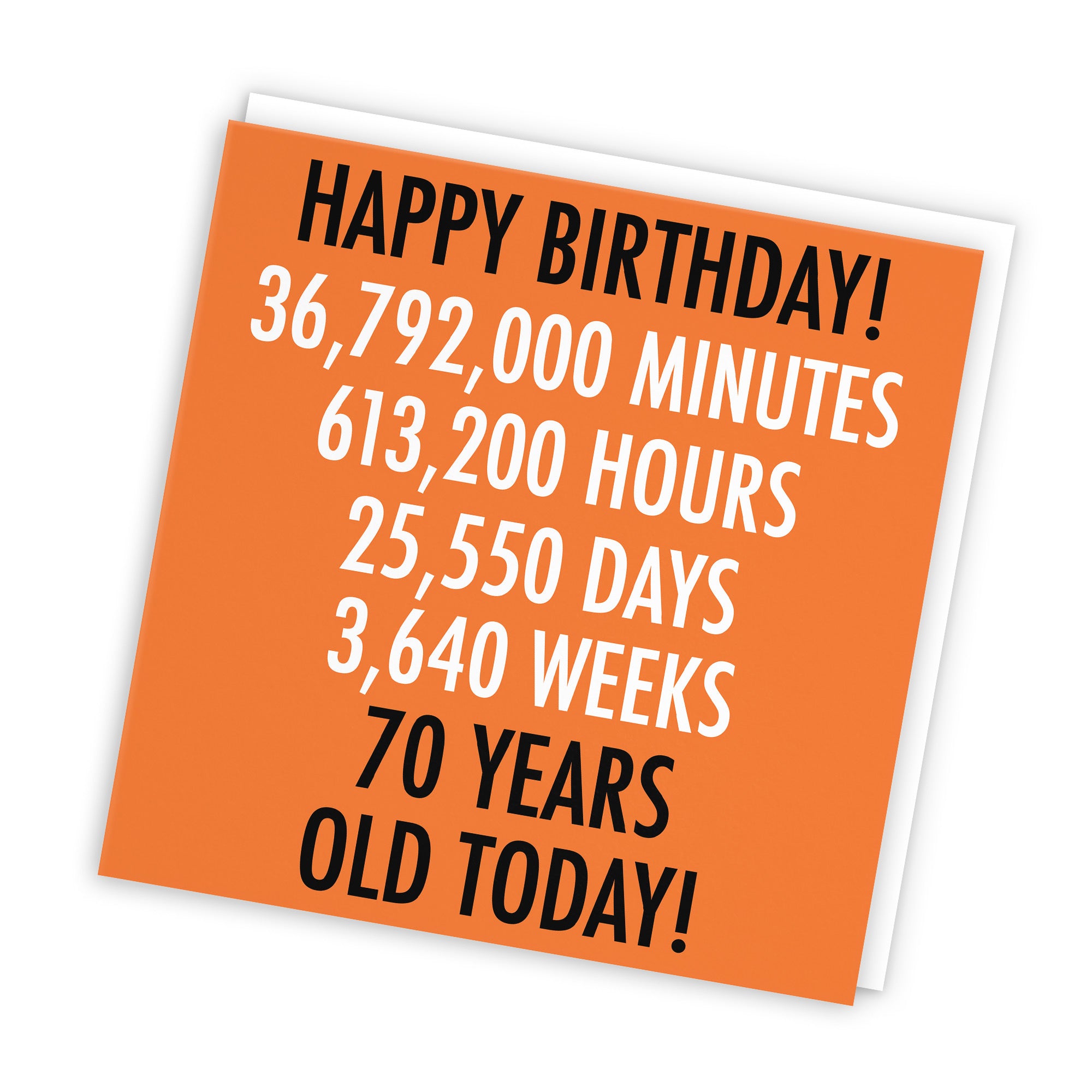 70th Birthday Card Urban Colour - Default Title (TH02108)