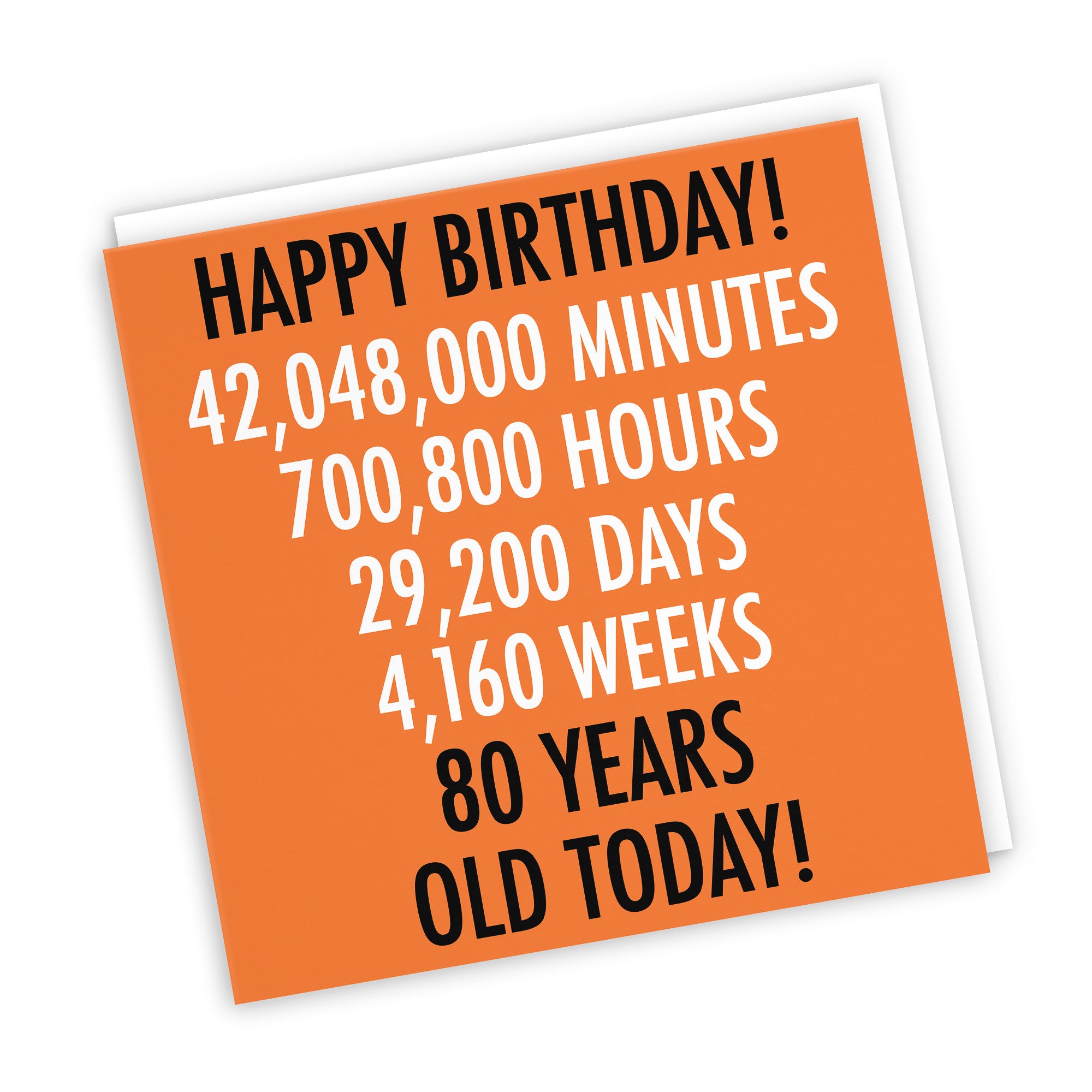 80th Birthday Card Urban Colour - Default Title (TH02109)