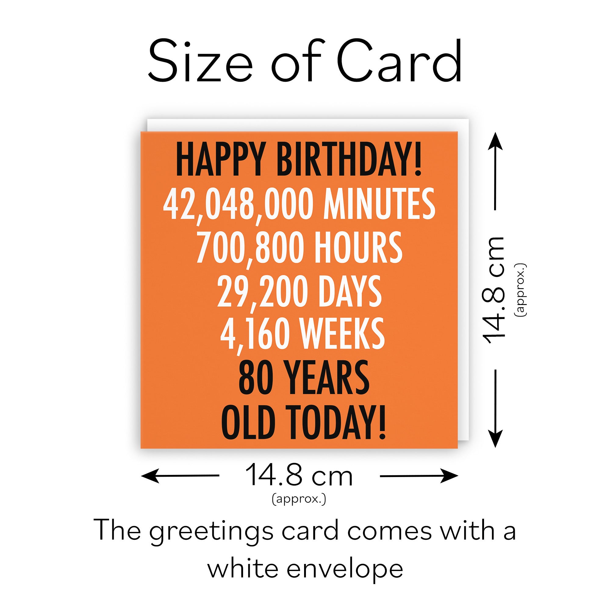 80th Birthday Card Urban Colour - Default Title (TH02109)