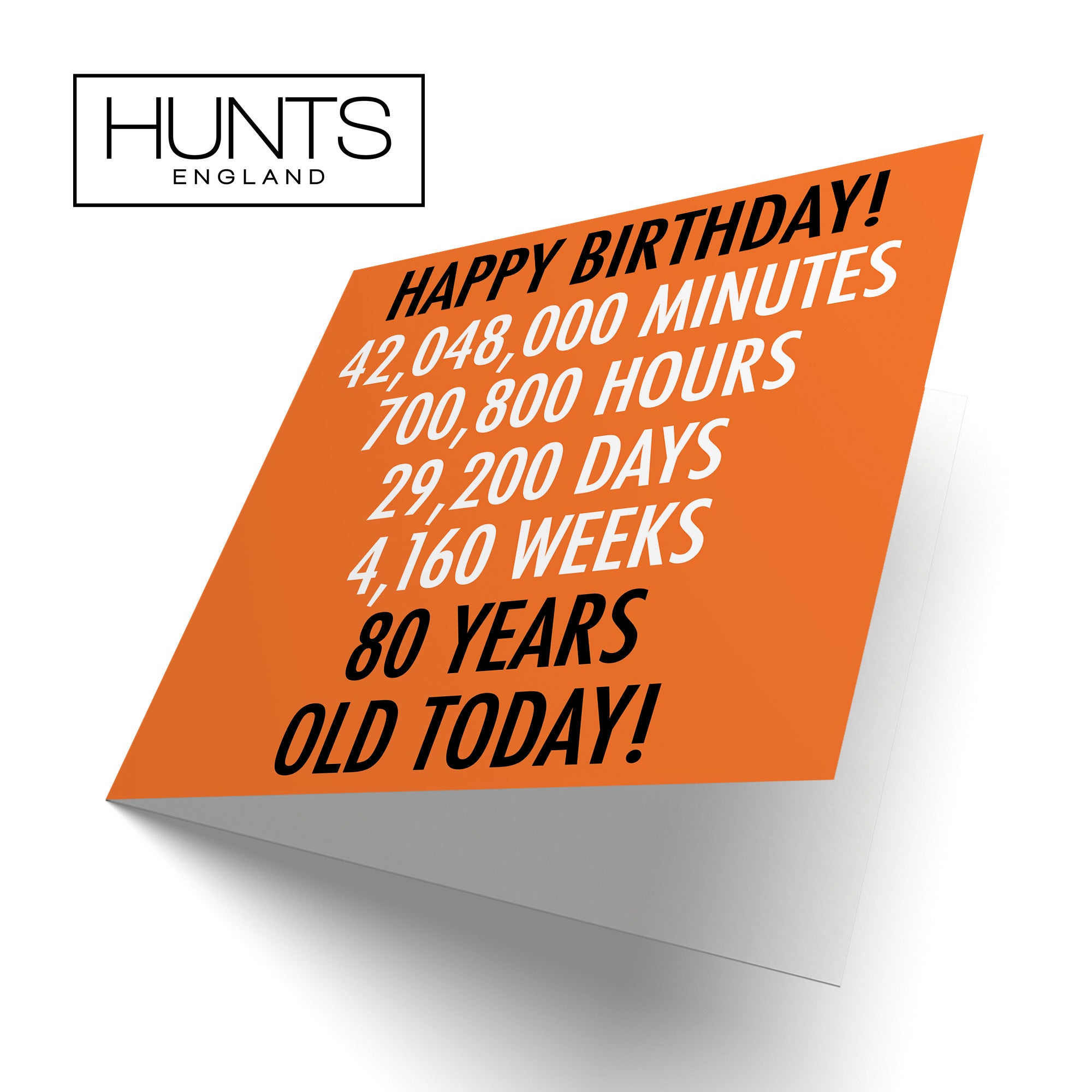 80th Birthday Card Urban Colour - Default Title (TH02109)