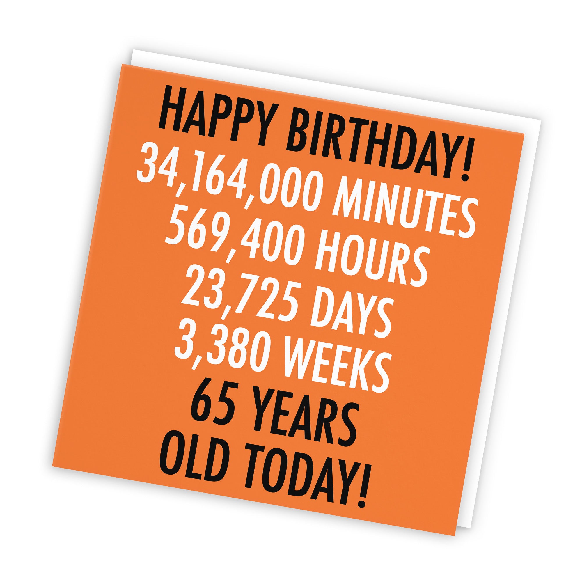 65th Birthday Card Urban Colour - Default Title (TH02110)
