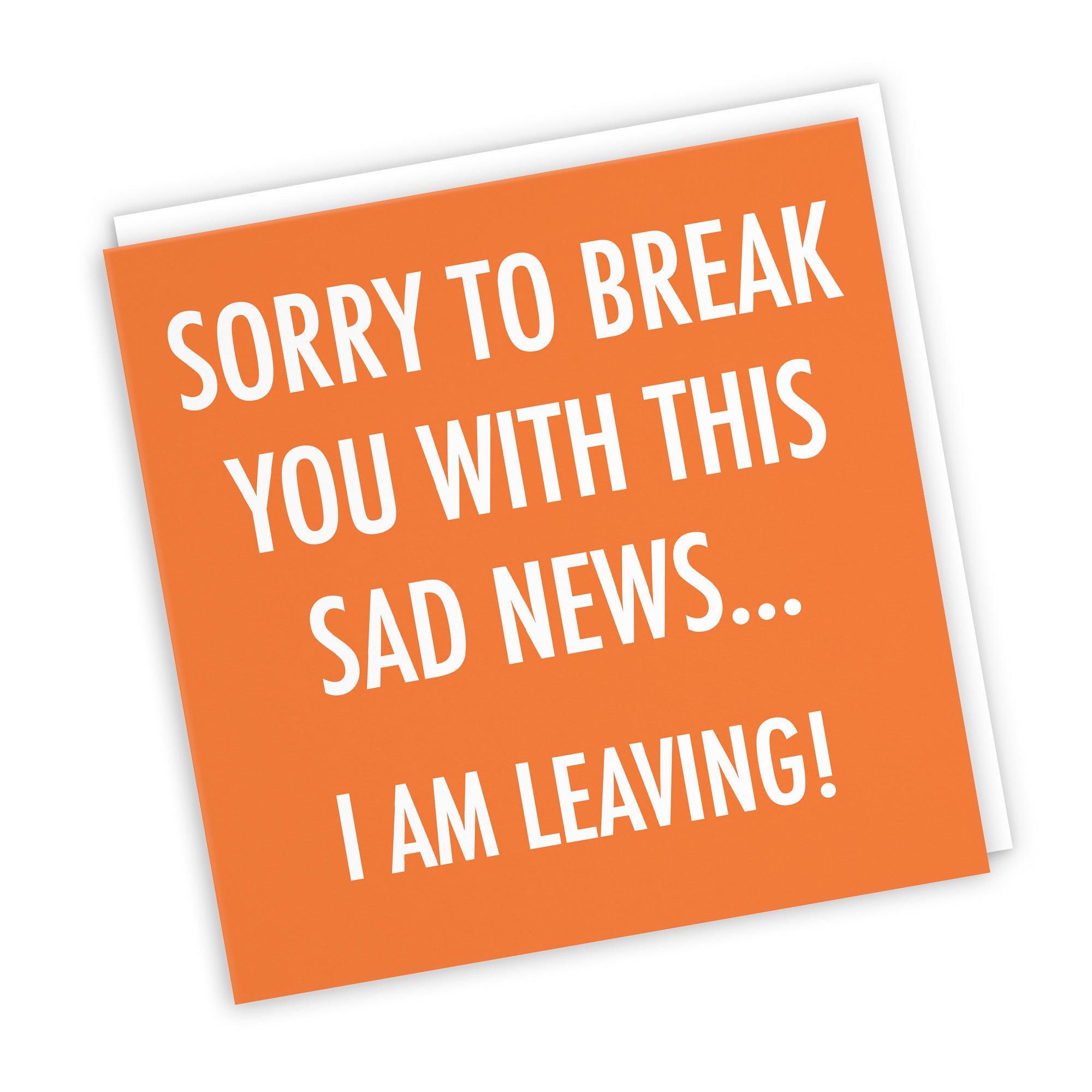 Funny Leaving Card Sad News Urban Colour - Default Title (TH02112)