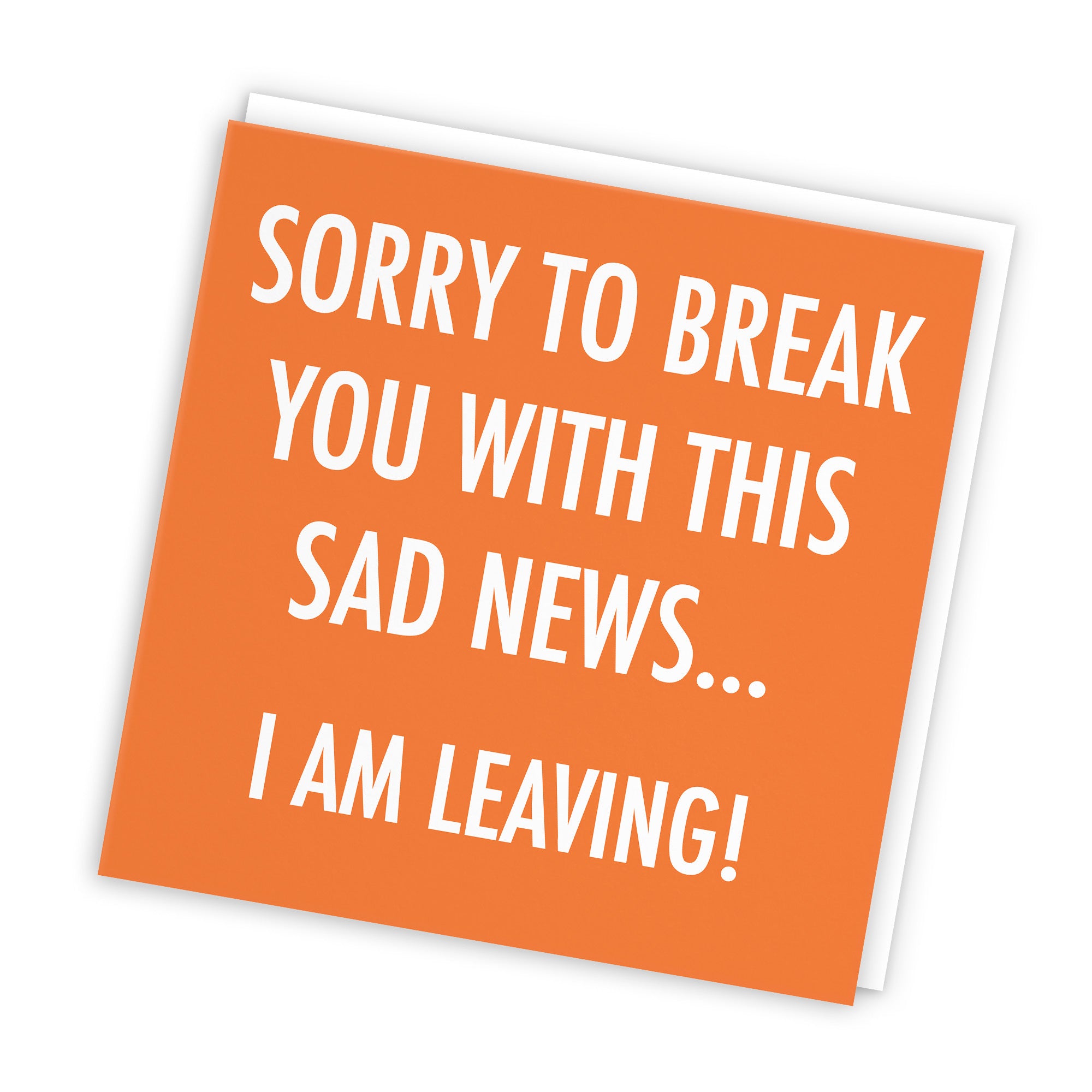 Funny Leaving Card Sad News Urban Colour - Default Title (TH02112)