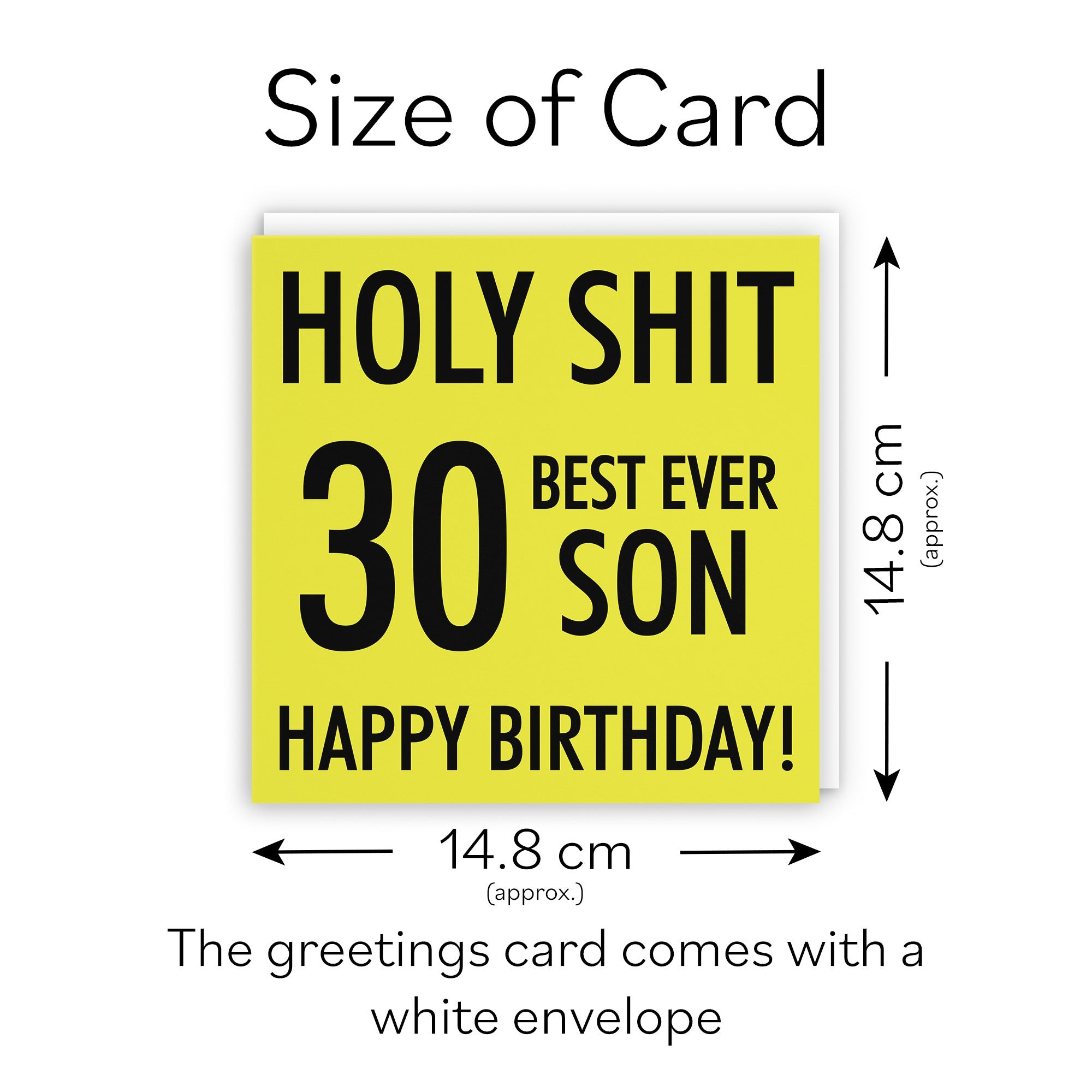 30th Son Birthday Card Holy Shit - Default Title (TH02115)