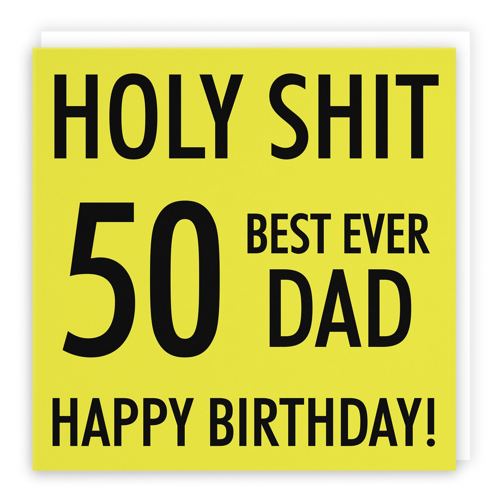 50th Dad Birthday Card Holy Shit - Default Title (TH02117)