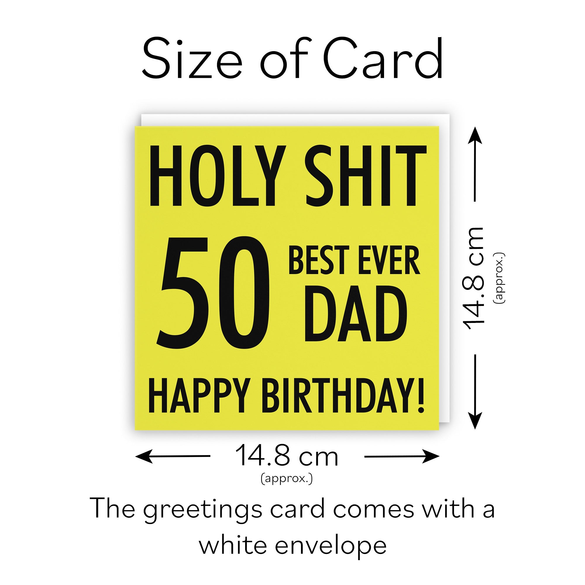 50th Dad Birthday Card Holy Shit - Default Title (TH02117)