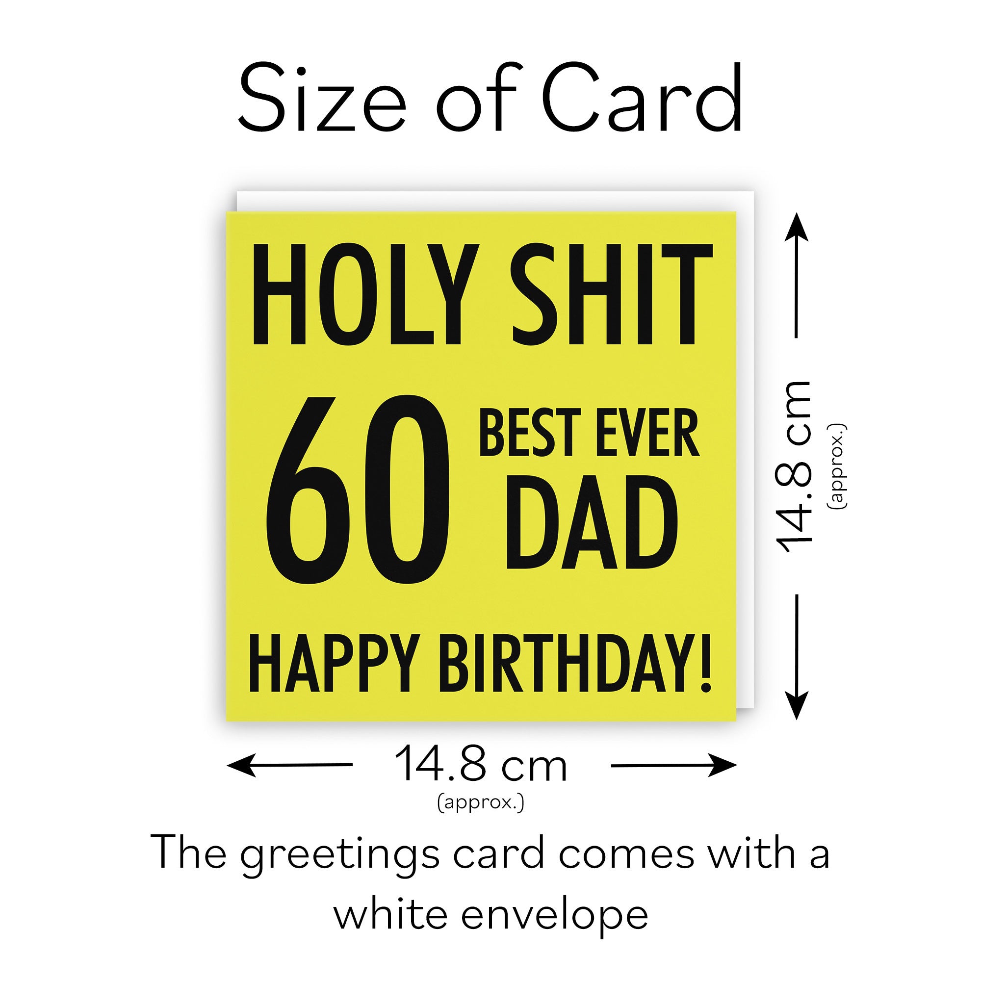 60th Dad Birthday Card Holy Shit - Default Title (TH02119)