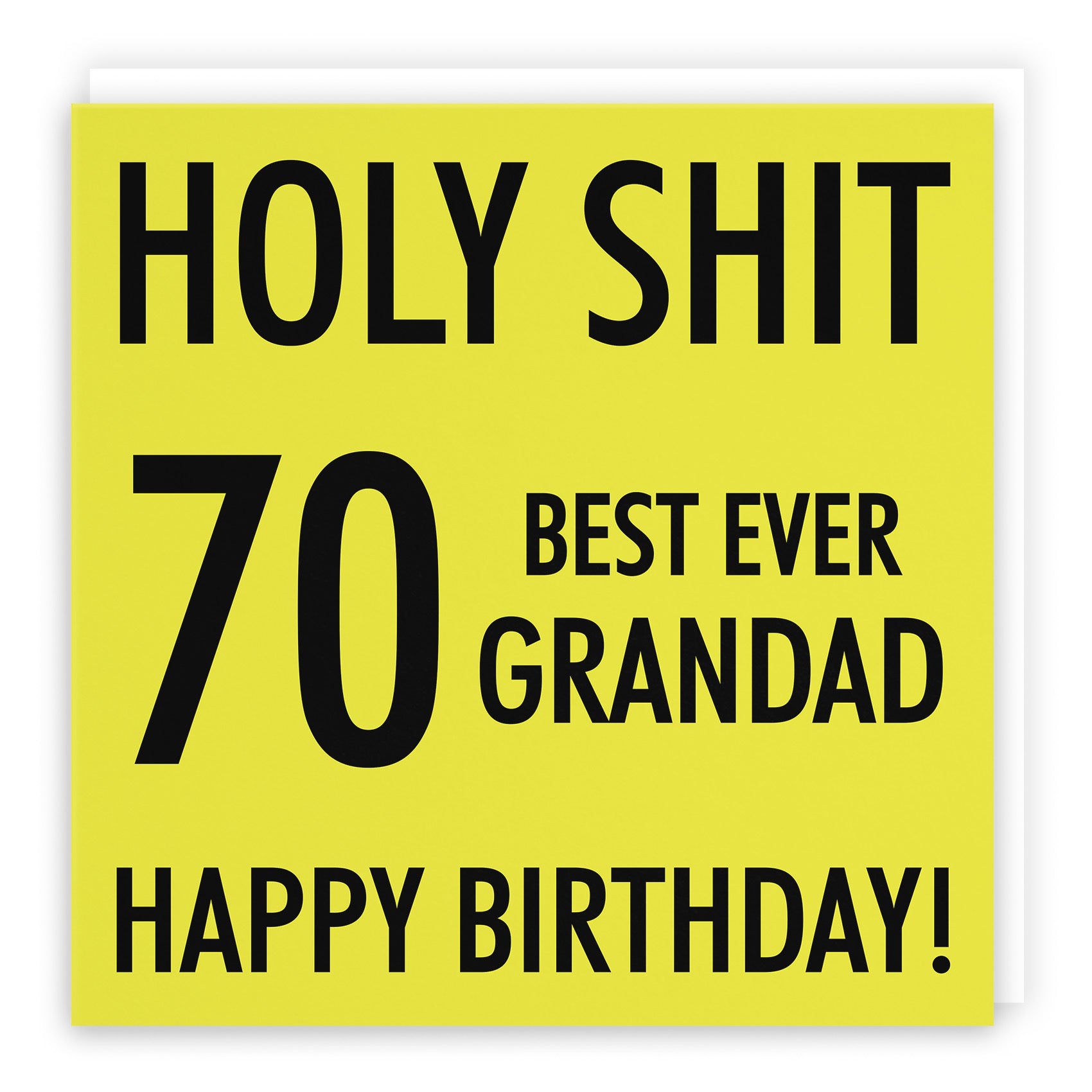 70th Grandad Birthday Card Holy Shit - Default Title (TH02122)