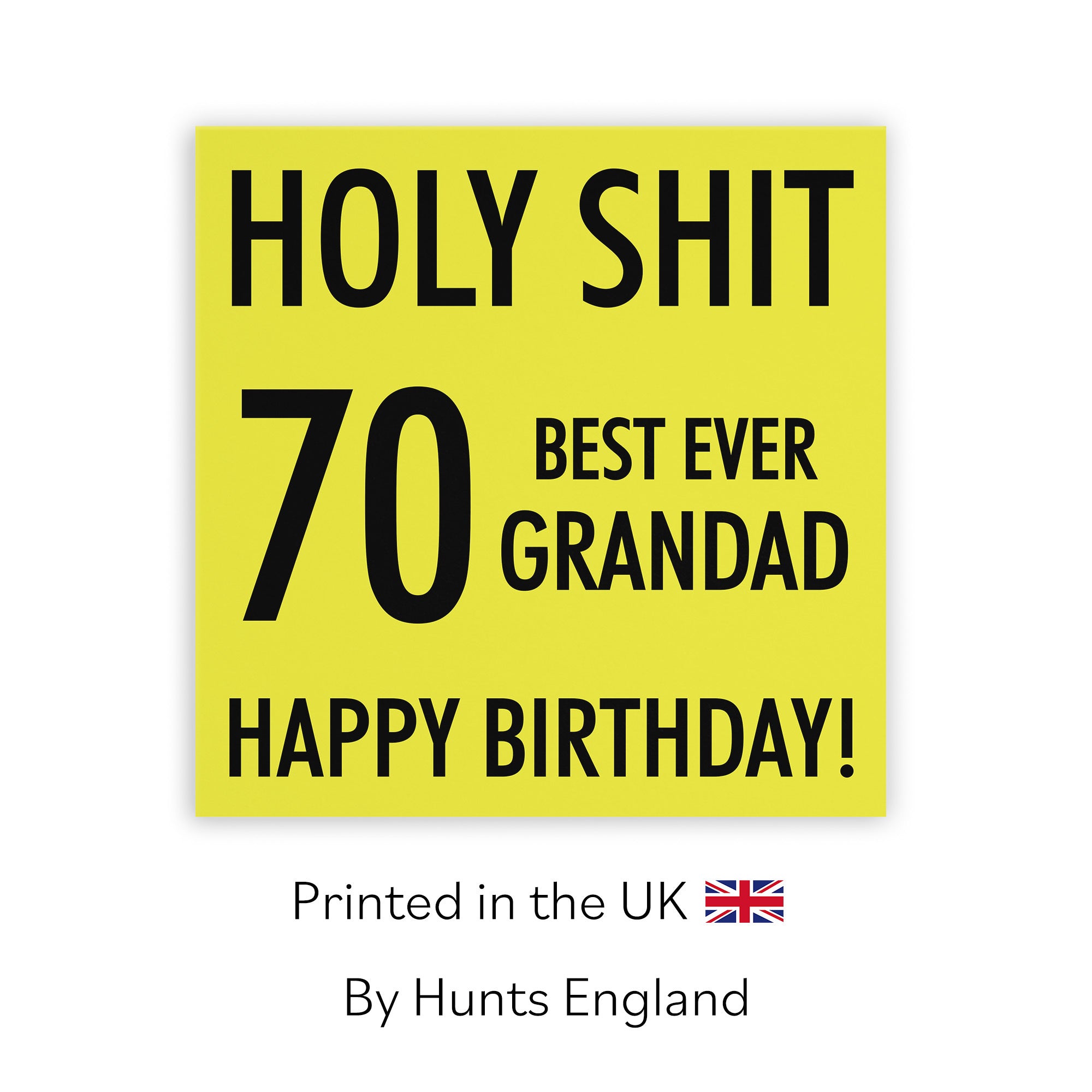 70th Grandad Birthday Card Holy Shit - Default Title (TH02122)