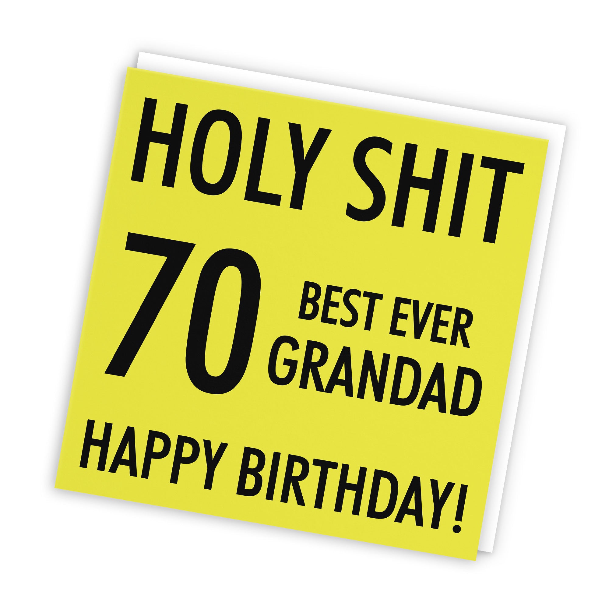 70th Grandad Birthday Card Holy Shit - Default Title (TH02122)