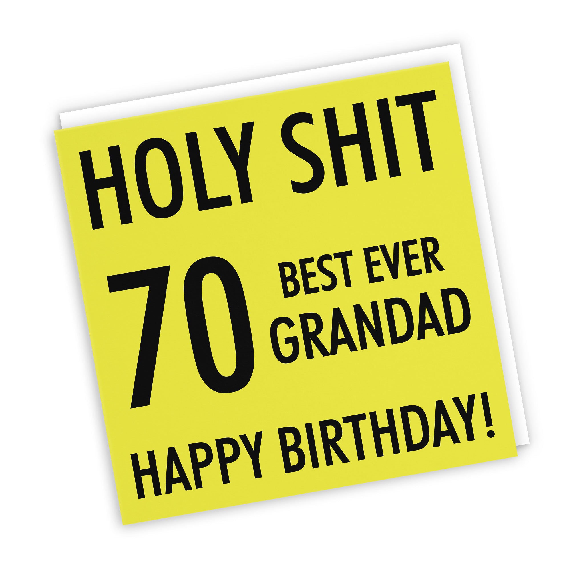 70th Grandad Birthday Card Holy Shit - Default Title (TH02122)