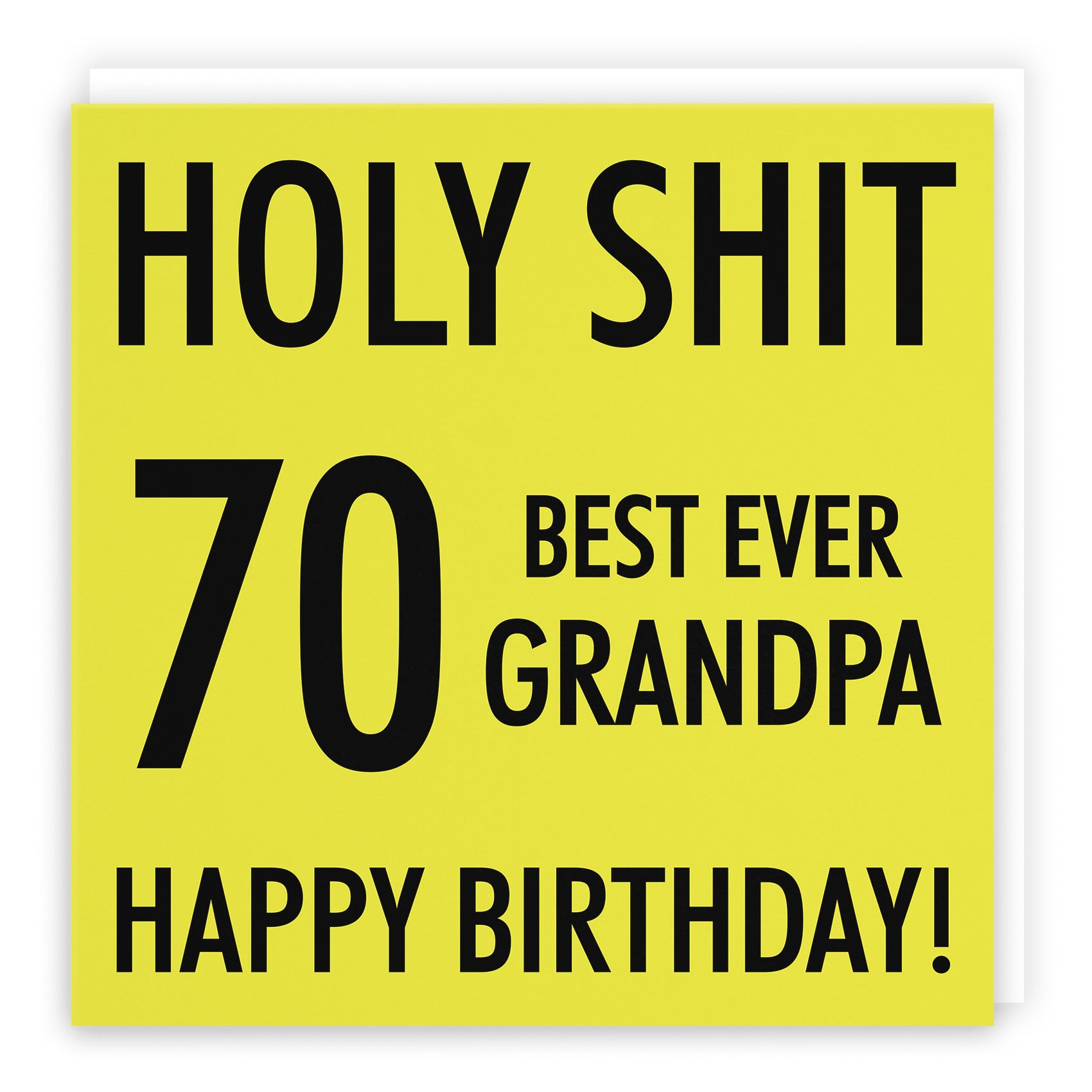70th Grandpa Birthday Card Holy Shit - Default Title (TH02123)