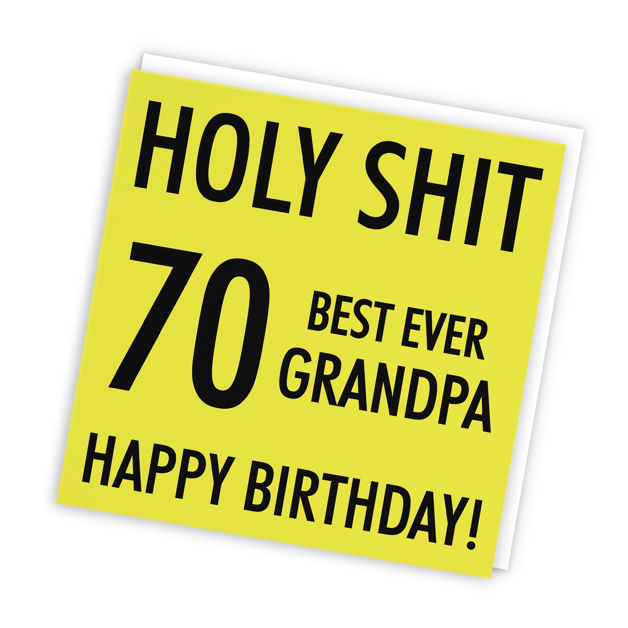 70th Grandpa Birthday Card Holy Shit - Default Title (TH02123)