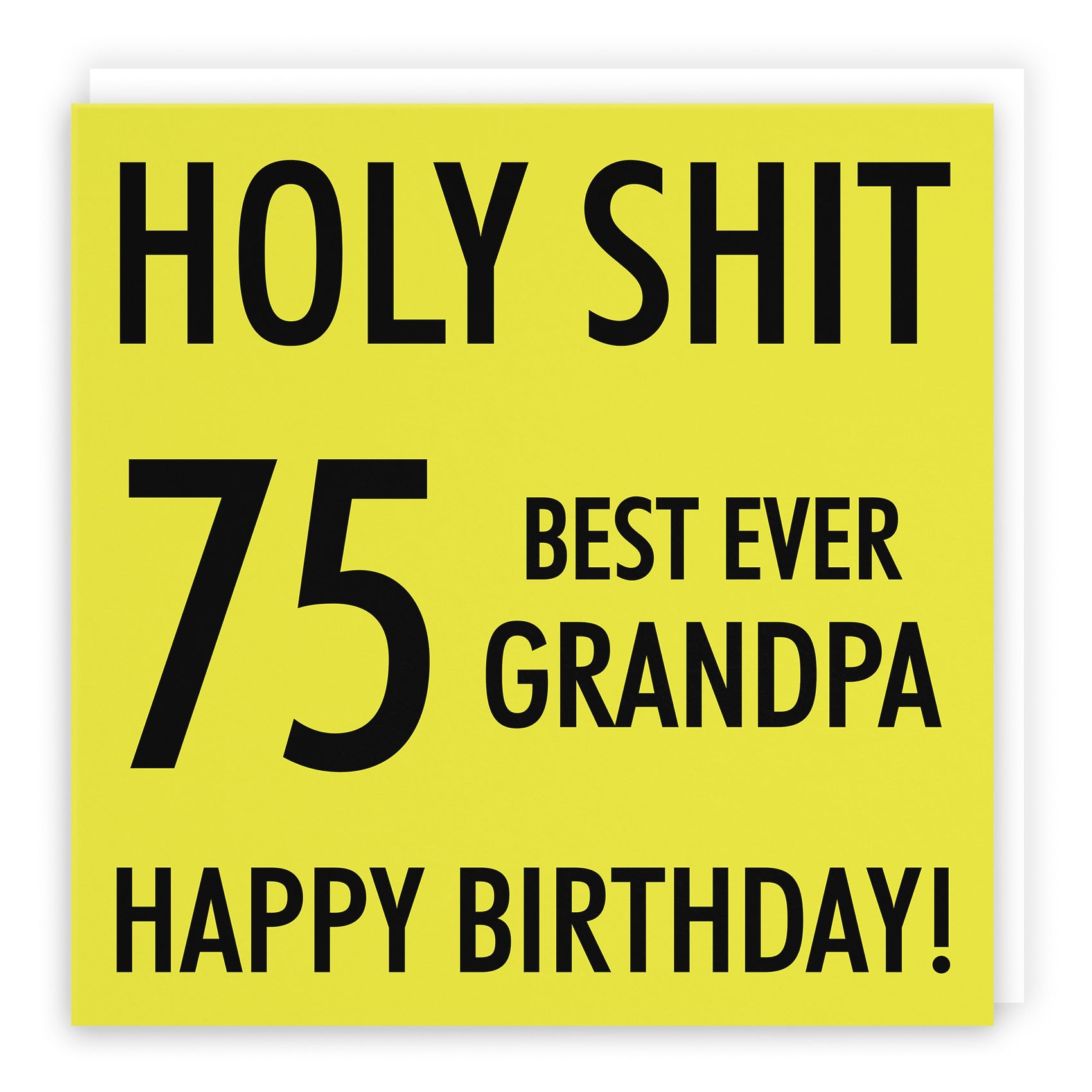 75th Grandpa Birthday Card Holy Shit - Default Title (TH02124)