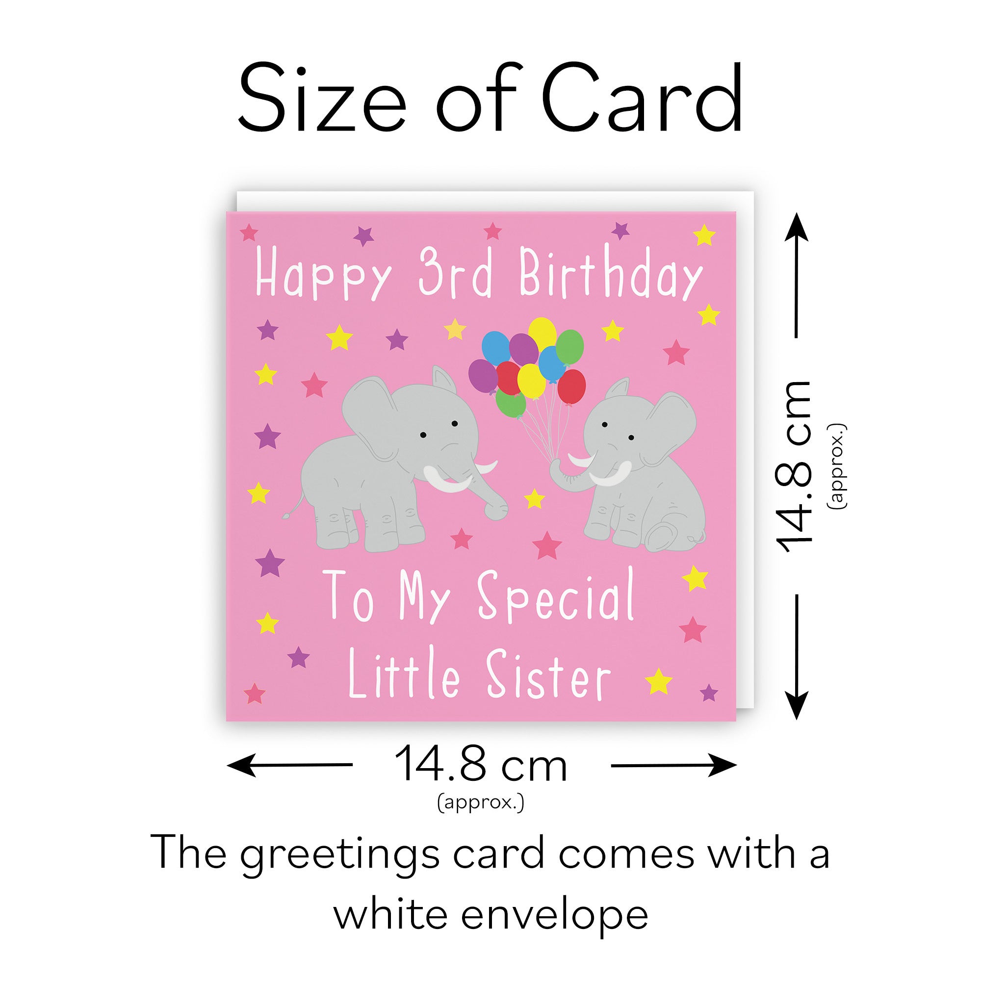 3rd Sister Birthday Card Elephants Iconic - Default Title (TH02129)