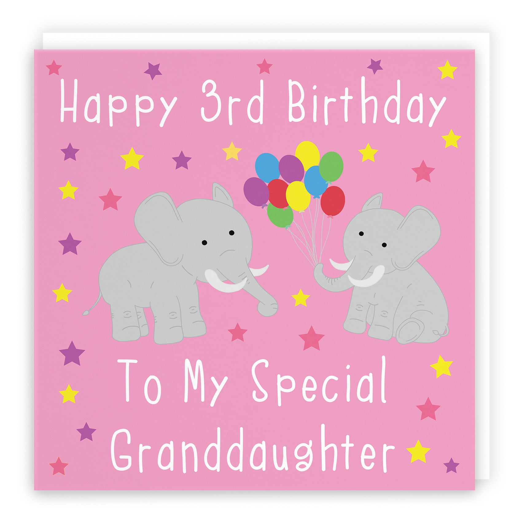 3rd Granddaughter Birthday Card Elephants Iconic - Default Title (TH02132)