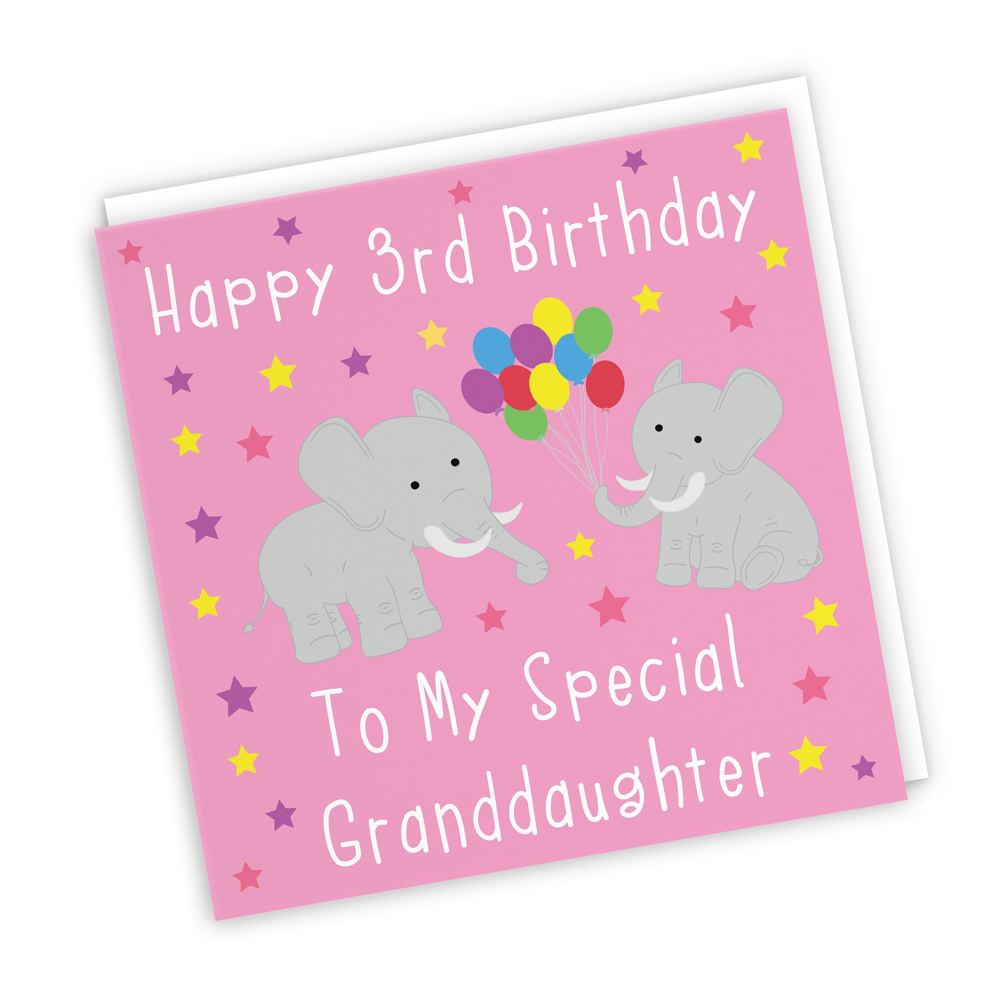 3rd Granddaughter Birthday Card Elephants Iconic - Default Title (TH02132)