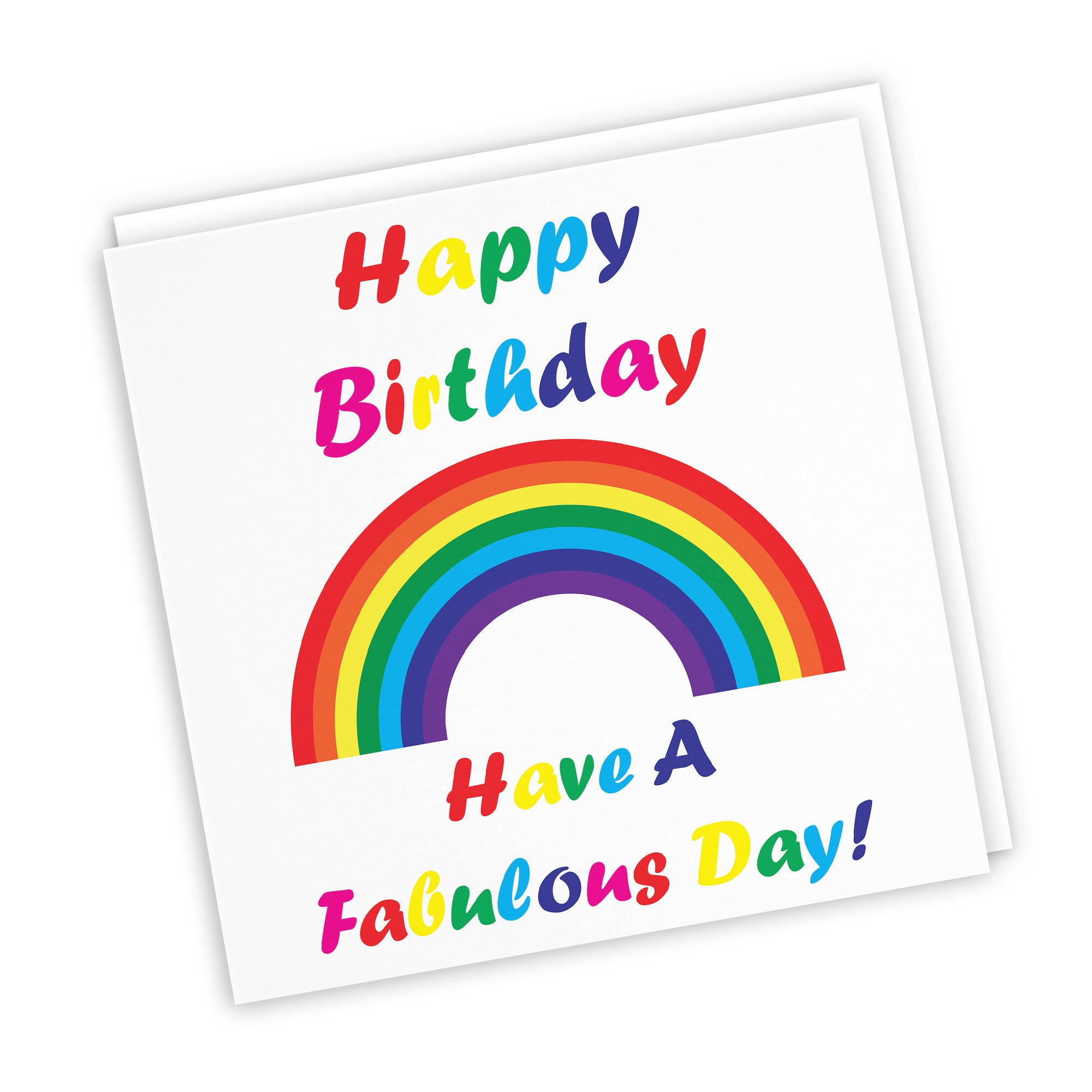 Birthday Card Colourful Rainbow - Default Title (TH02139)