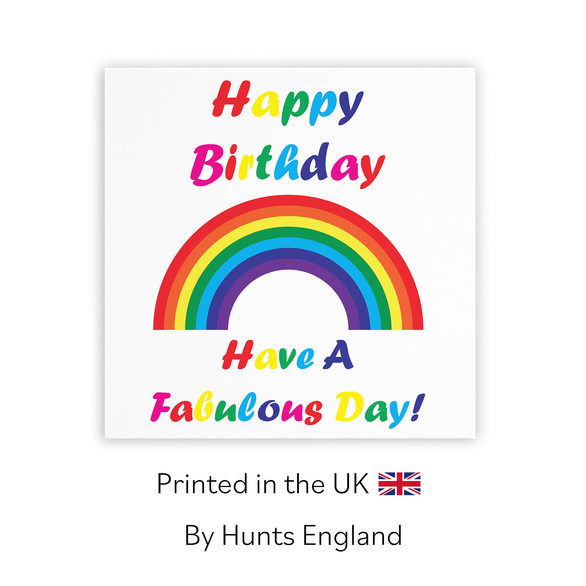 Birthday Card Colourful Rainbow - Default Title (TH02139)