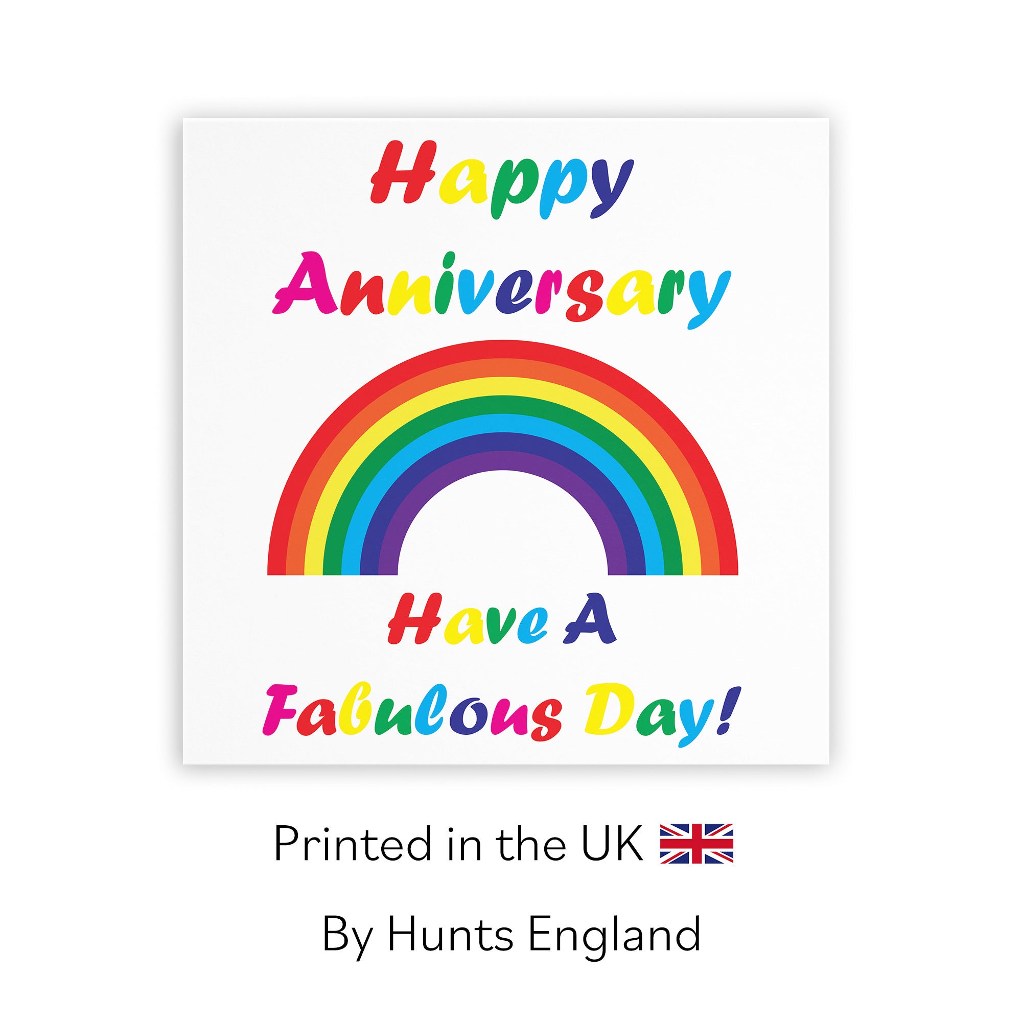 LGBT Same Sex Anniversary Card Rainbow - Default Title (TH02141)
