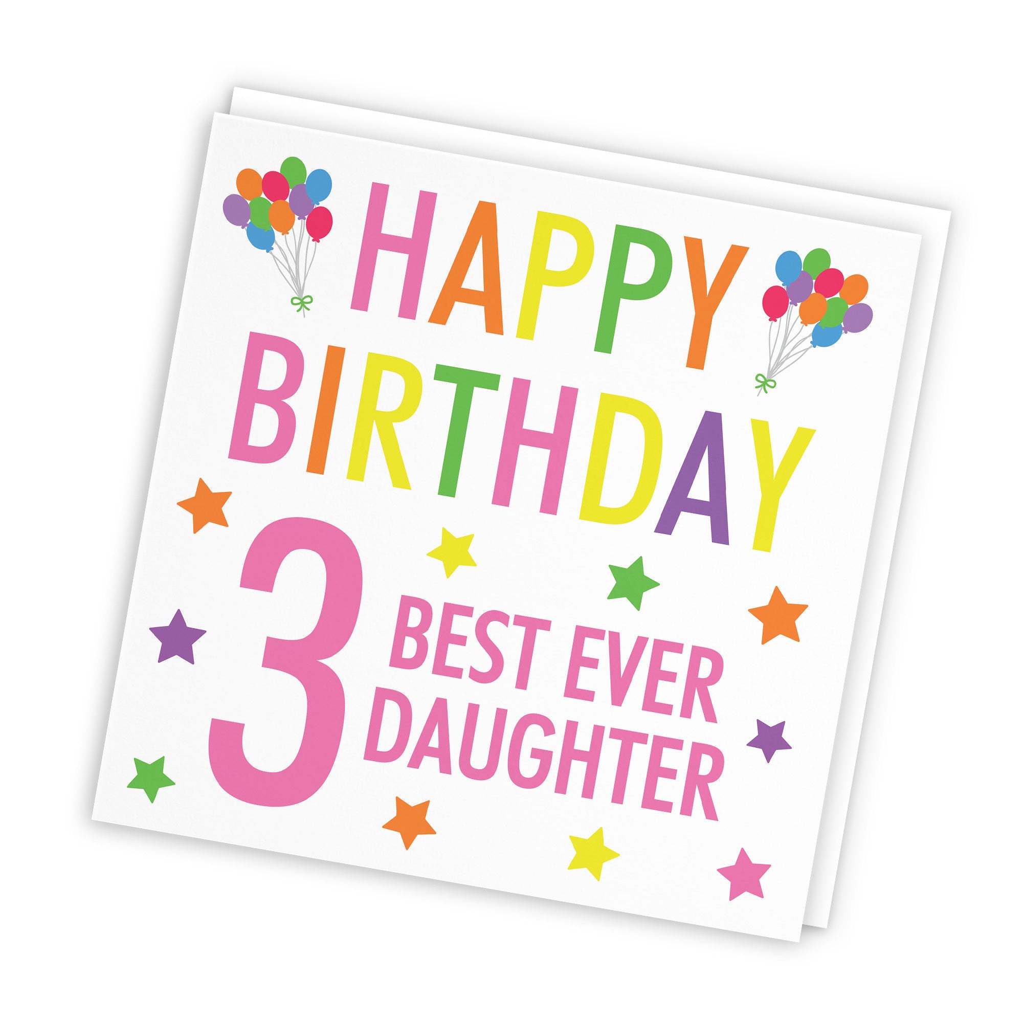 3rd Daughter Birthday Card Colourful - Default Title (TH02143)