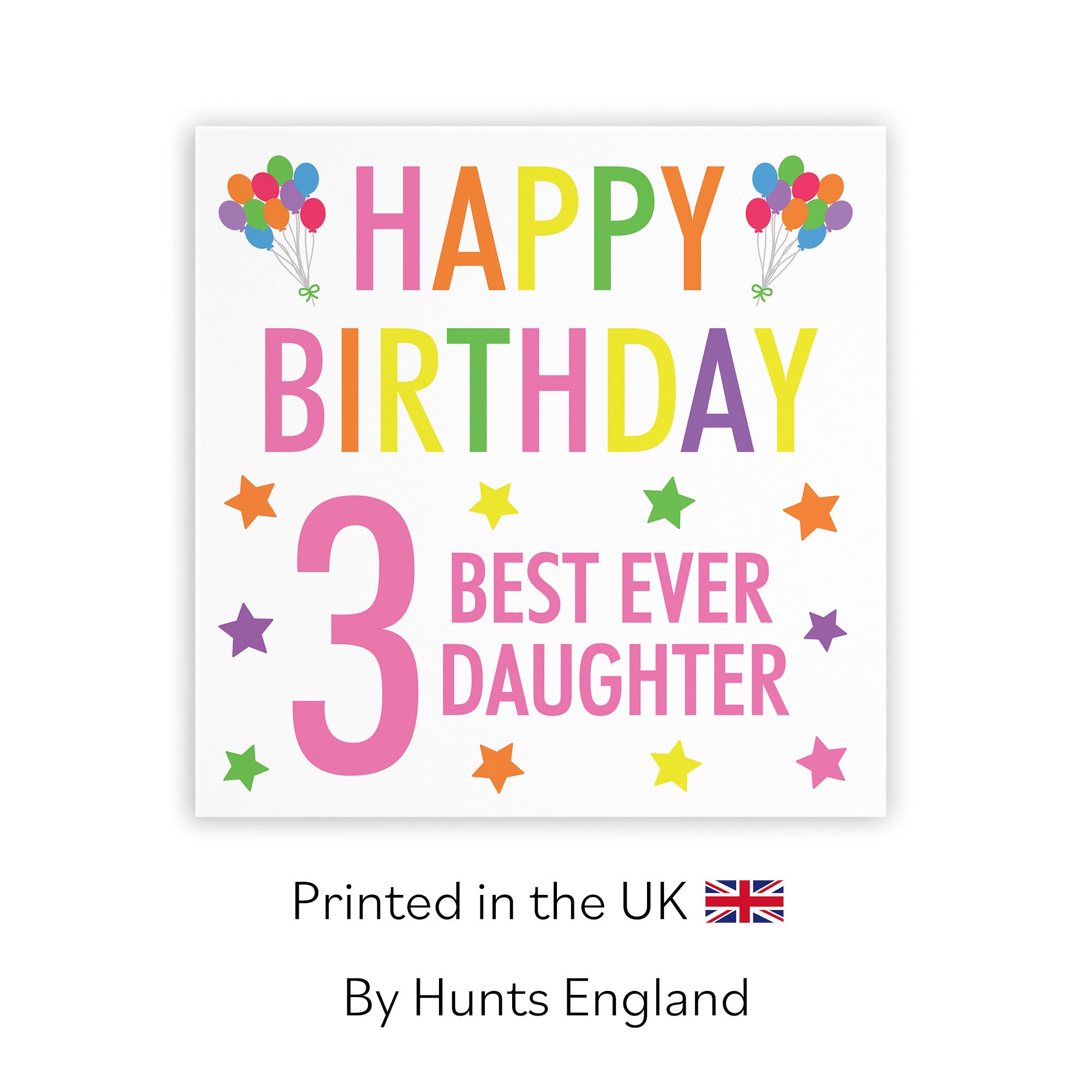 3rd Daughter Birthday Card Colourful - Default Title (TH02143)