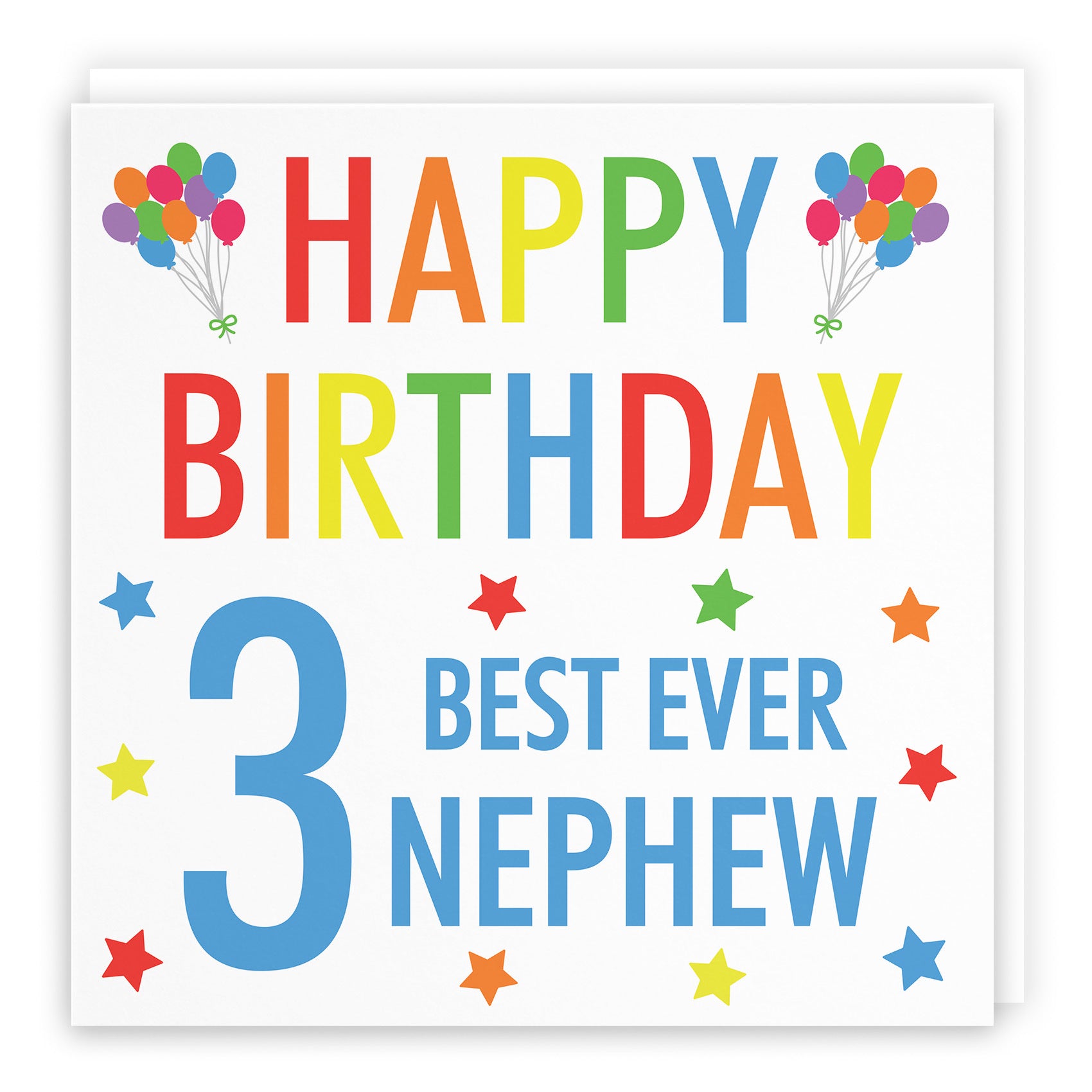3rd Nephew Birthday Card Colourful - Default Title (TH02144)