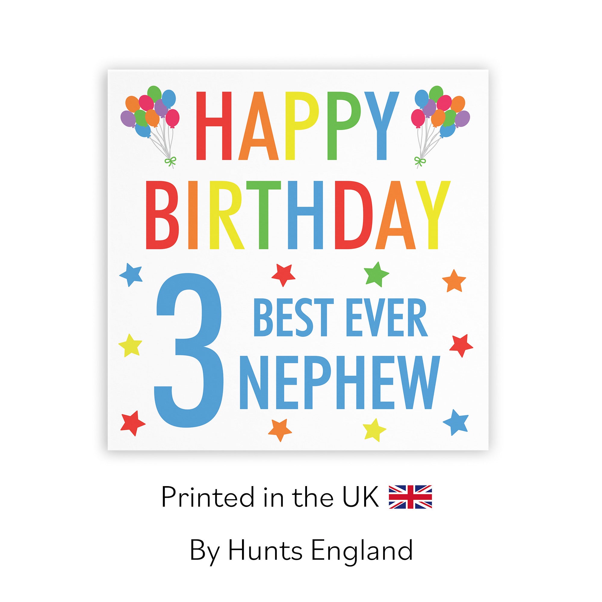 3rd Nephew Birthday Card Colourful - Default Title (TH02144)
