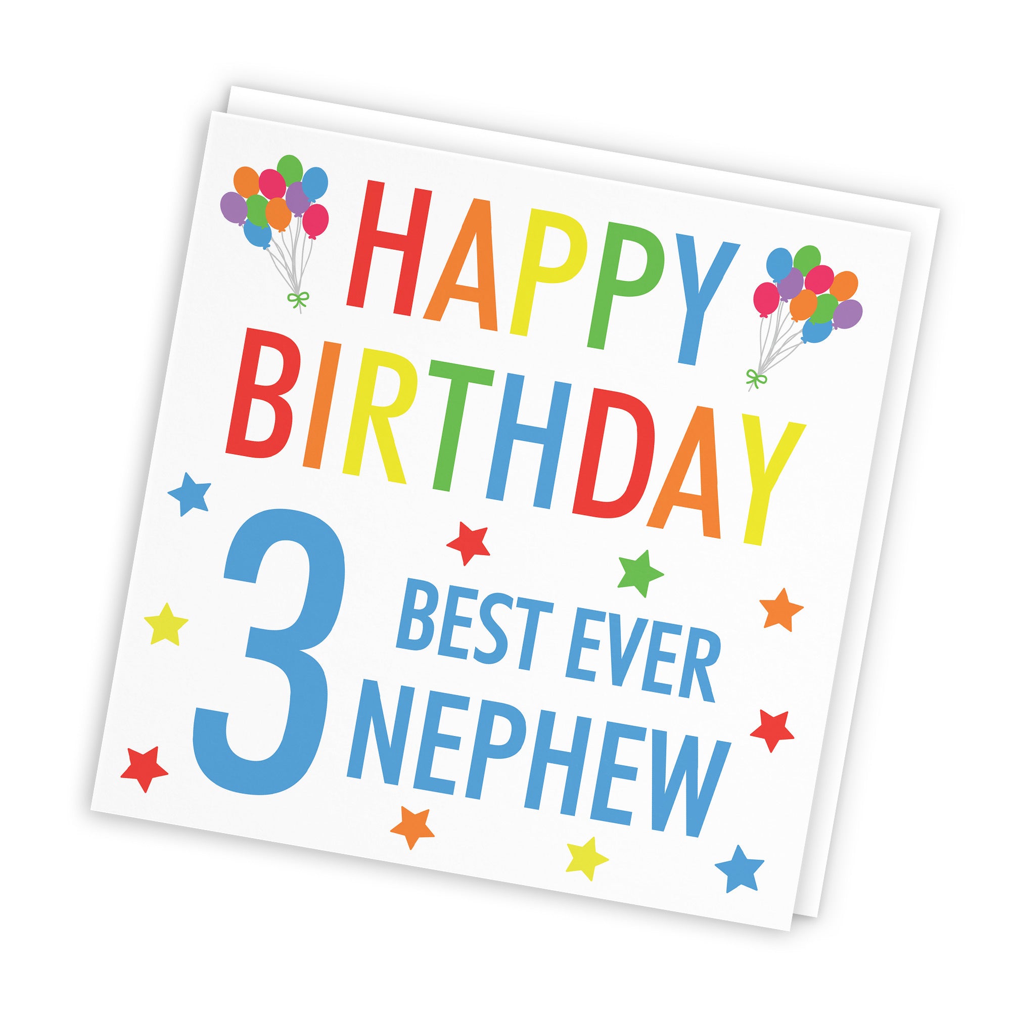 3rd Nephew Birthday Card Colourful - Default Title (TH02144)