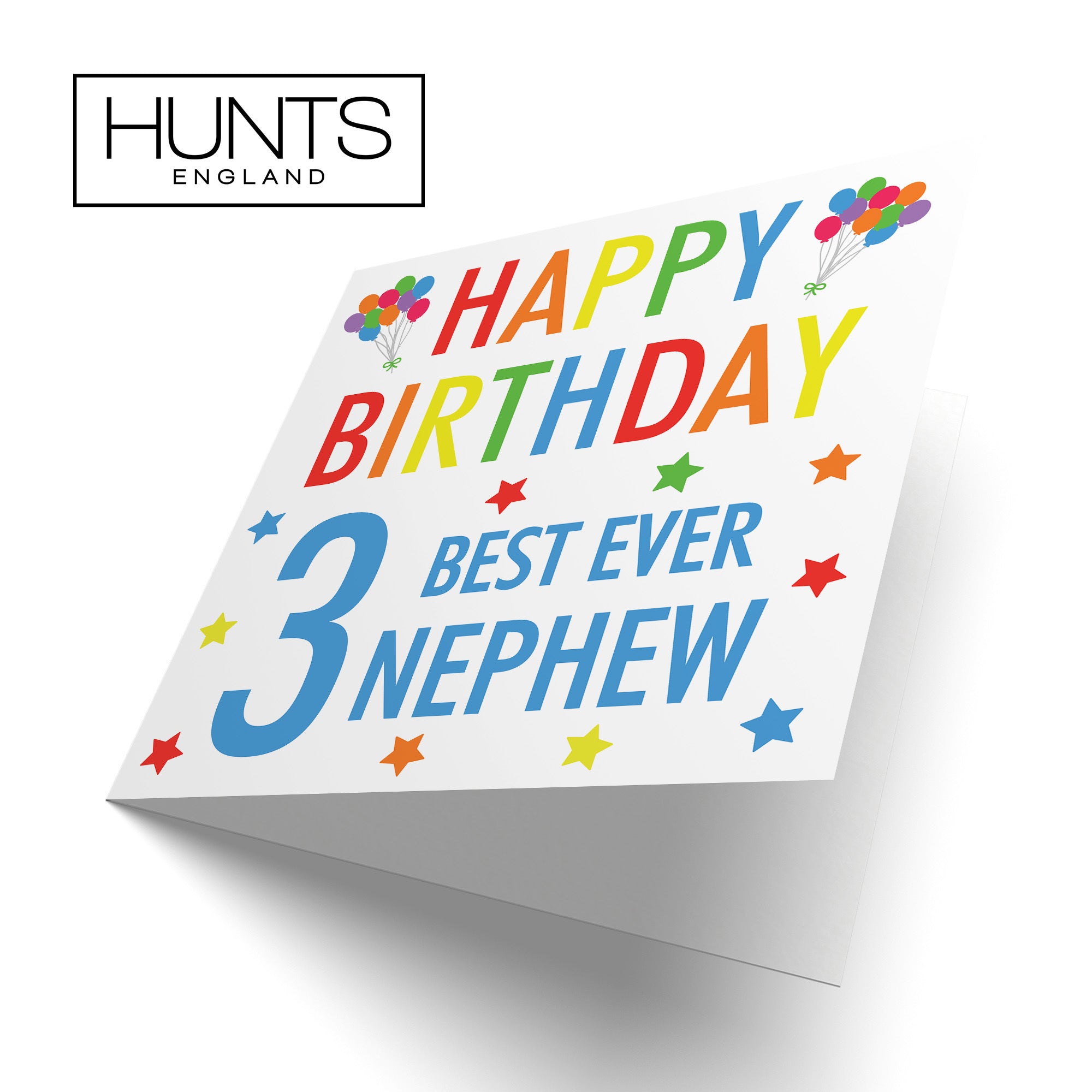 3rd Nephew Birthday Card Colourful - Default Title (TH02144)