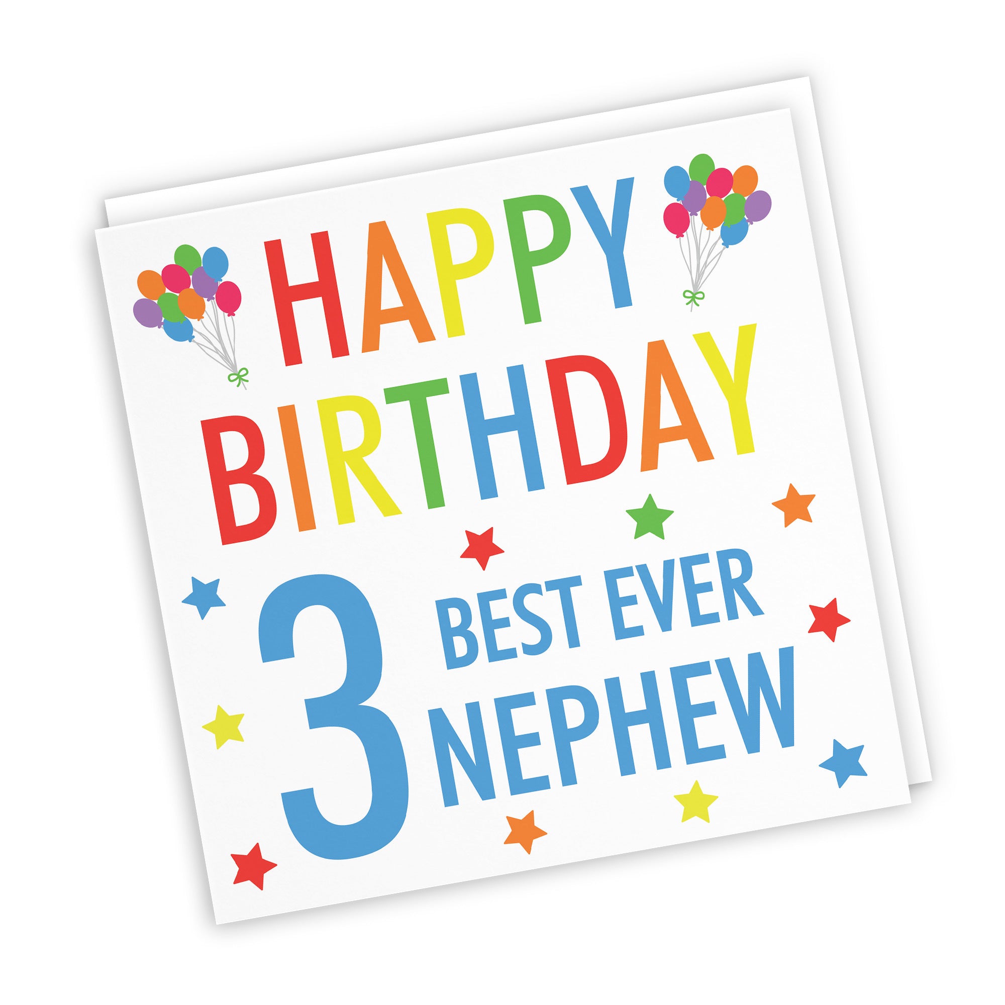 3rd Nephew Birthday Card Colourful - Default Title (TH02144)